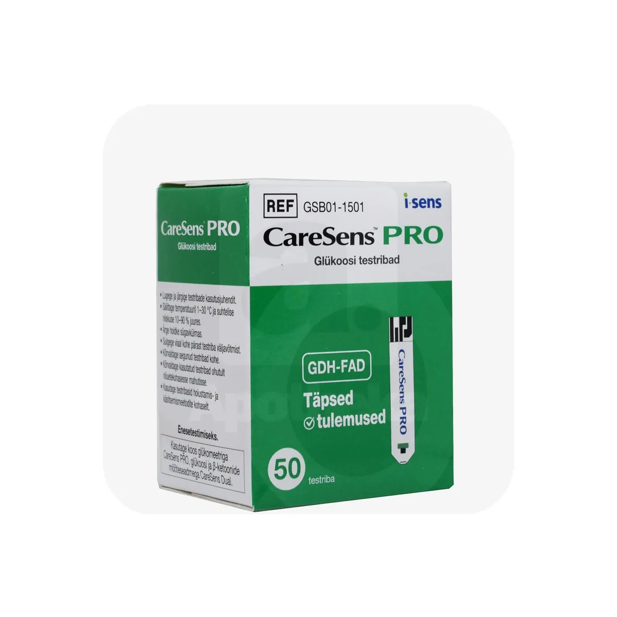 CARESENS PRO VERESUHKRU TESTRIBAD N50 - Tootepilt