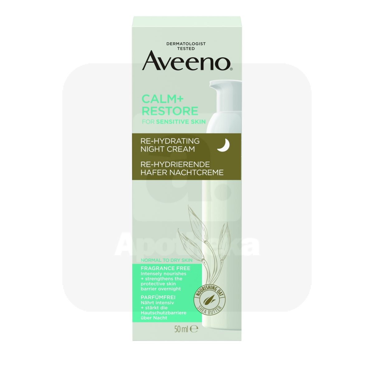 AVEENO CALM+RESTORE ÖÖKREEM 50ML - Tootepilt