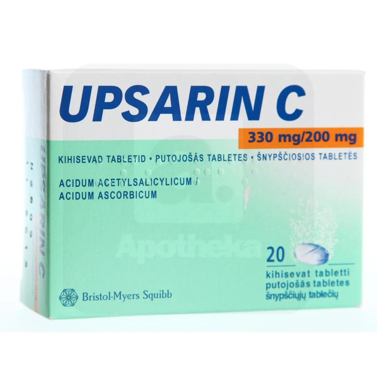 UPSARIN C KIHISEV TBL 330MG+200MG N20 - Tootepilt