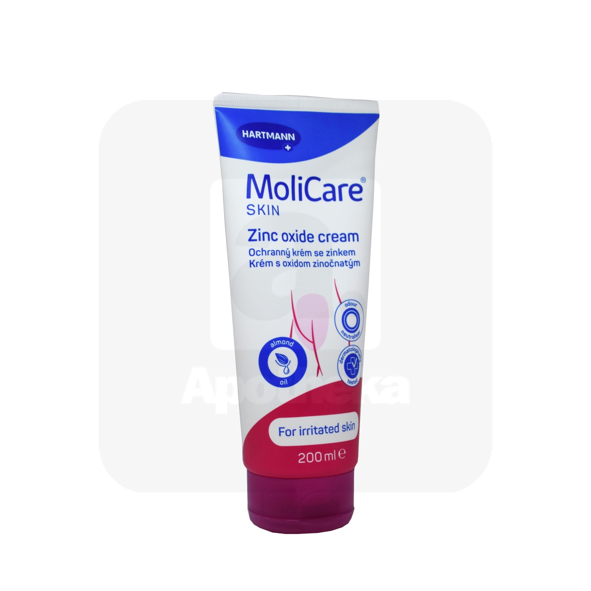 MOLICARE SKIN KAITSEKREEM TSINKOKSIIDIGA 200ML - Tootepilt