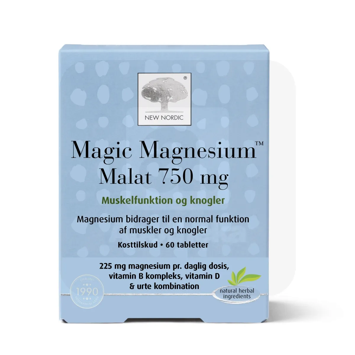 NEW NORDIC MAGIC MAGNESIUM MALATE TBL 750MG N60 - Tootepilt