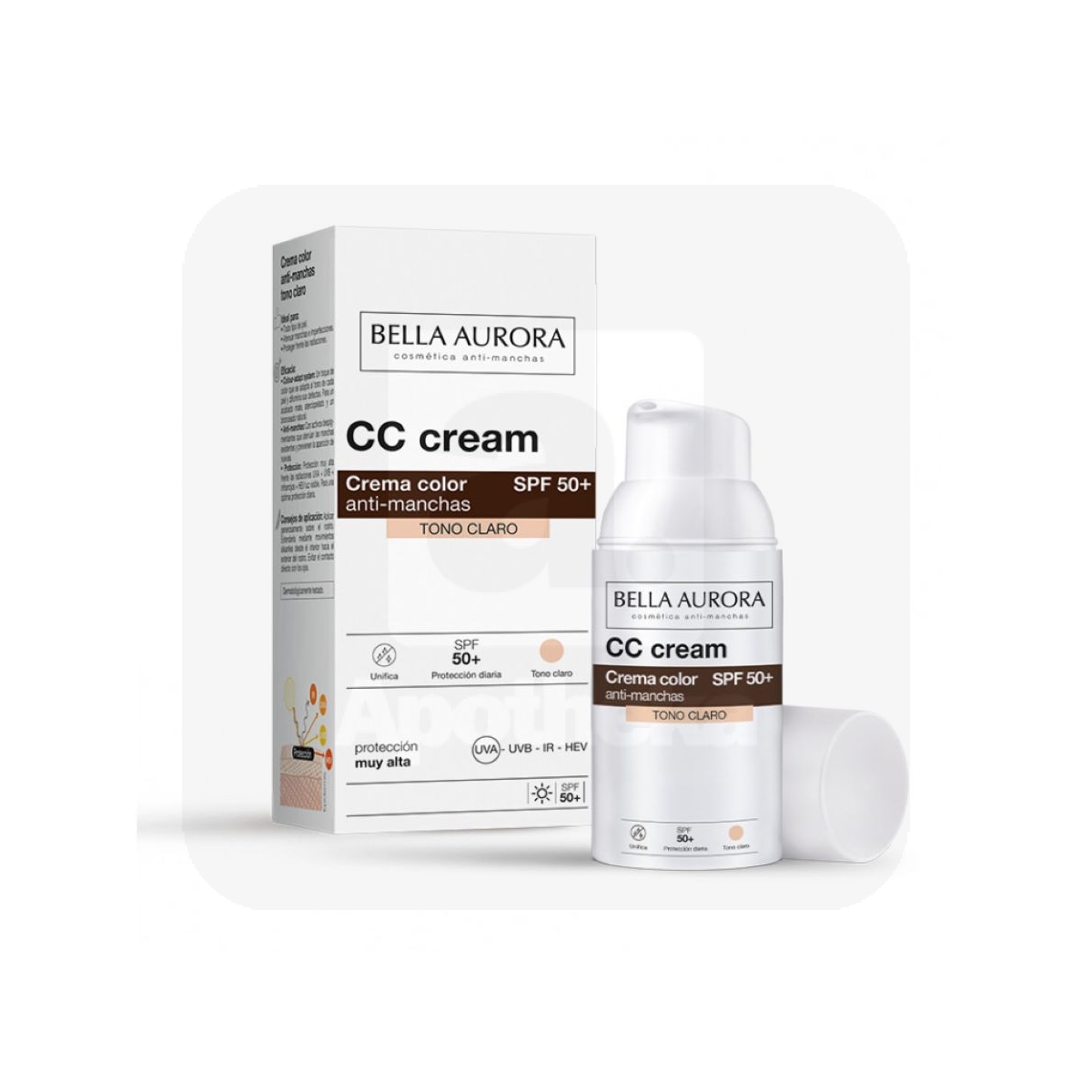 BELLA AURORA ANTI-DARK SPOT CC CREAM SPF50 LIGHT 30ML - Tootepilt