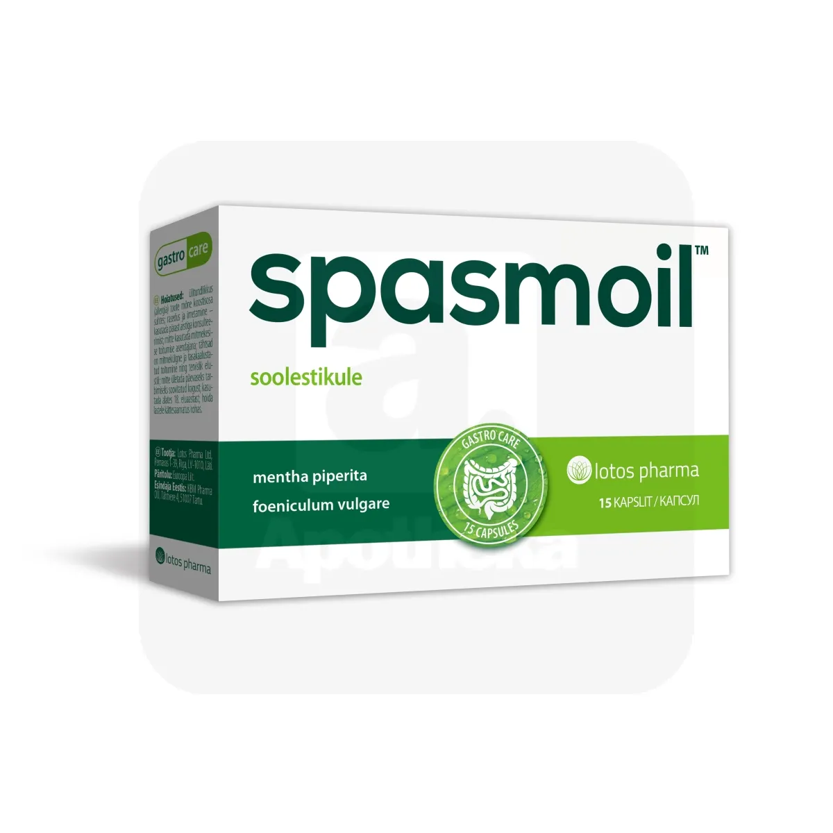 SPASMOIL KAPSLID N15 - Tootepilt