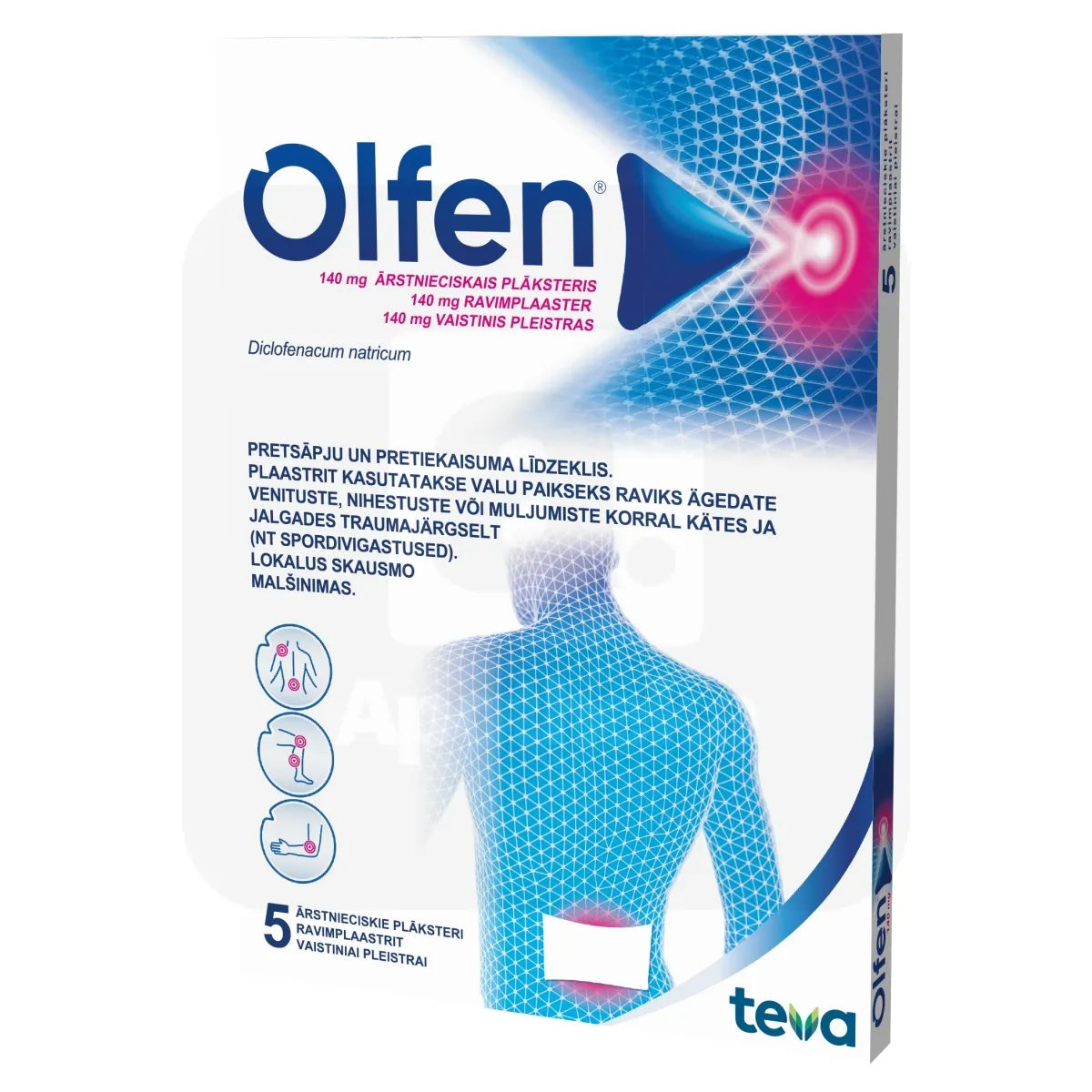 OLFEN RAVIMPLAASTER 140MG N5 - Tootepilt