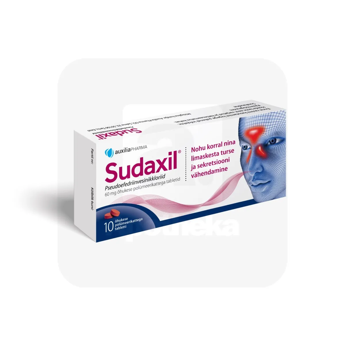 SUDAXIL KATTEGA TBL 60MG N10 - Tootepilt