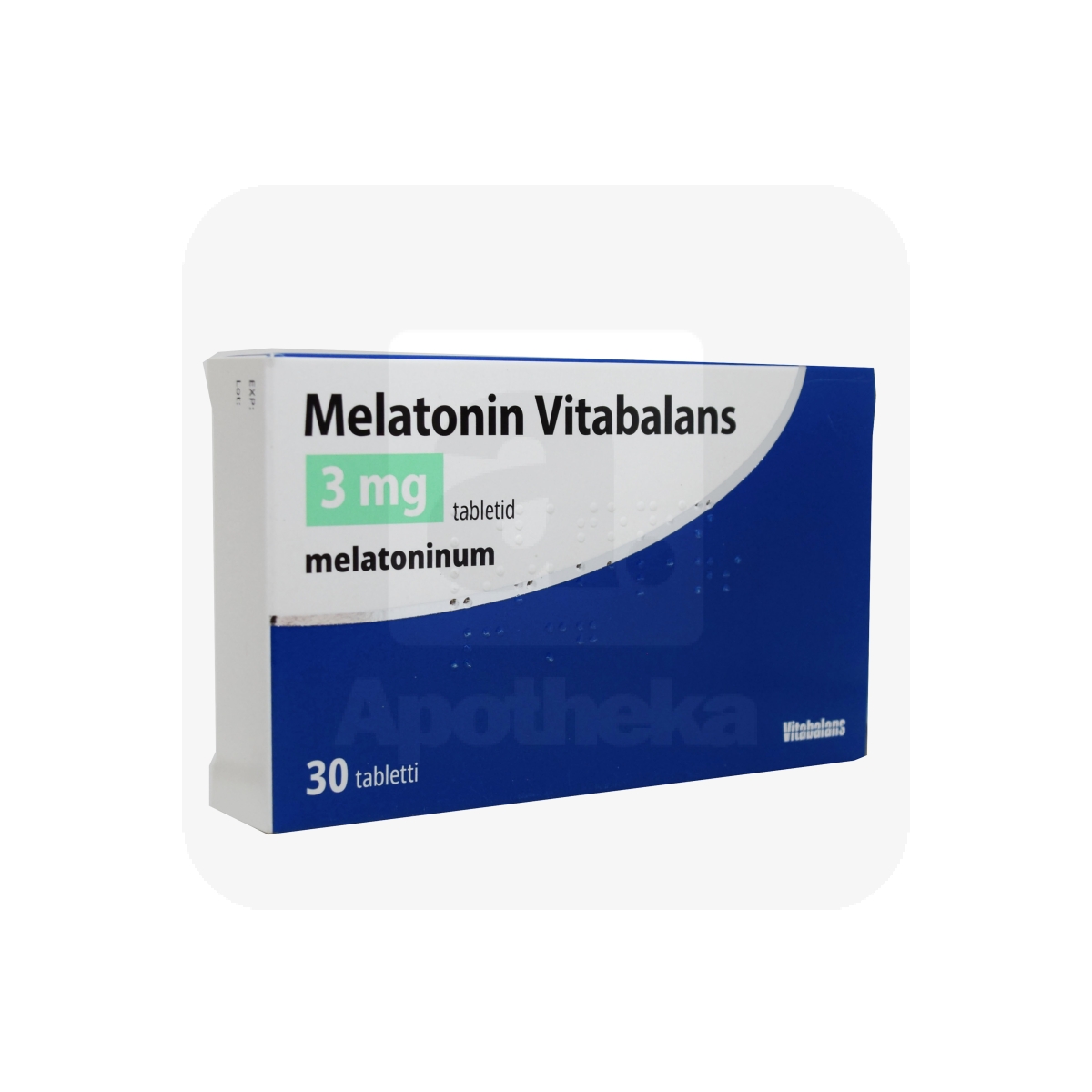 MELATONIN VITABALANS TBL 3MG N30 - Tootepilt