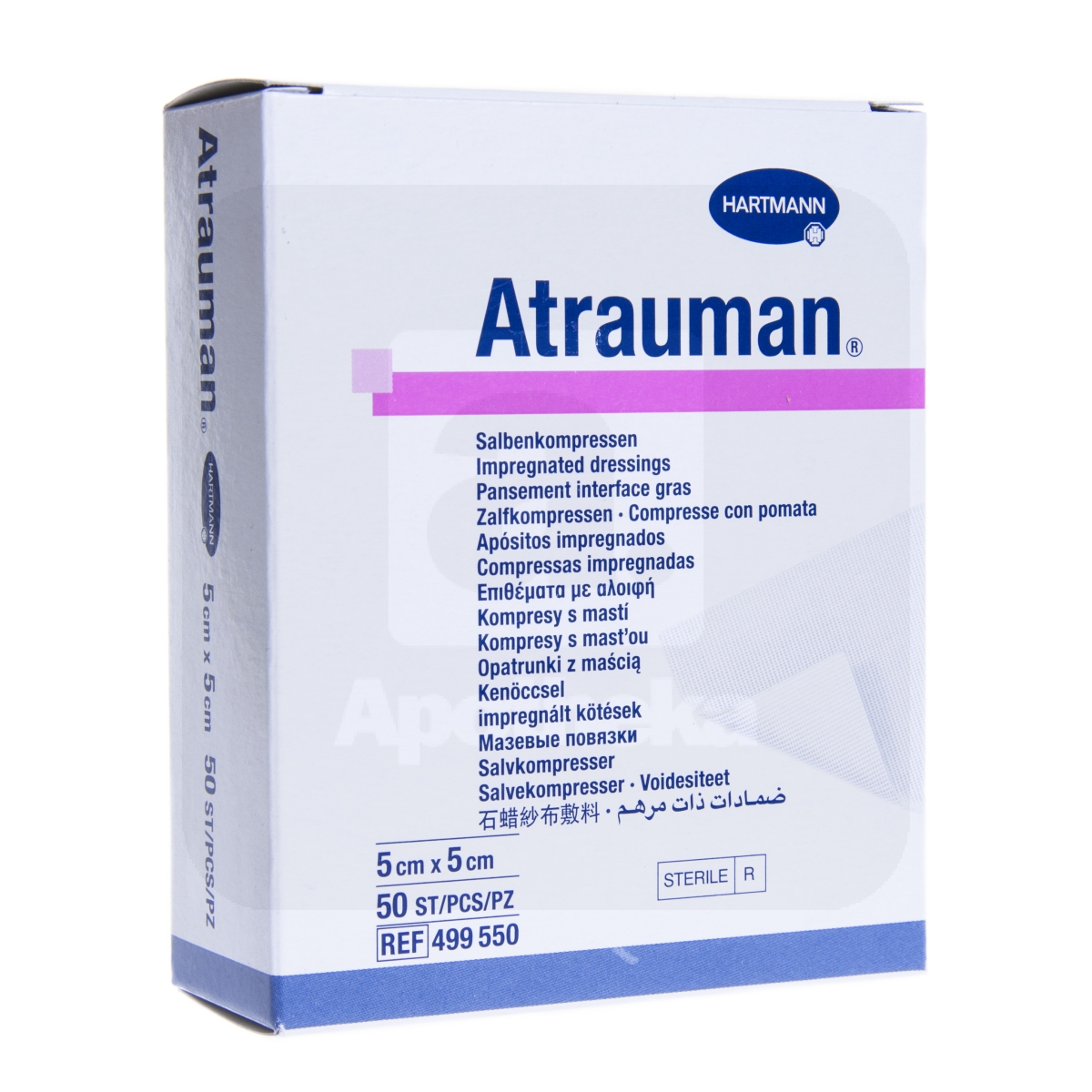 ATRAUMAN SALVSIDE STER 5X5CM N50
