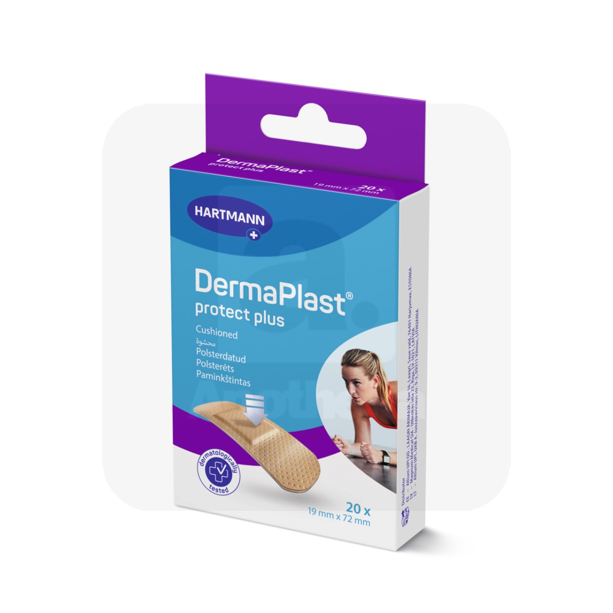 DERMAPLAST PLAASTRID PROTECT PLUS 19X72MM N20 - Tootepilt
