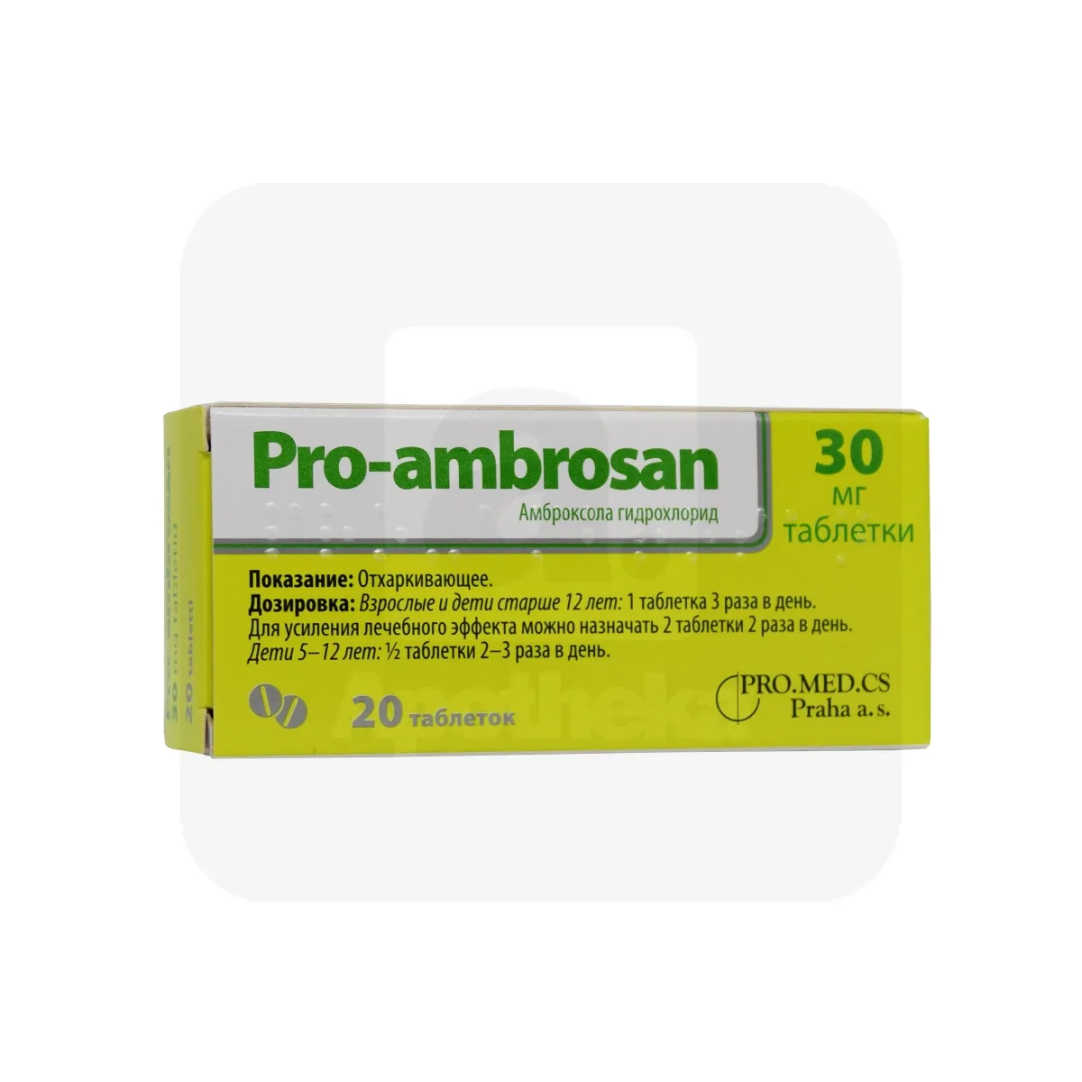 PRO-AMBROSAN TBL 30MG N20 - Tootepilt