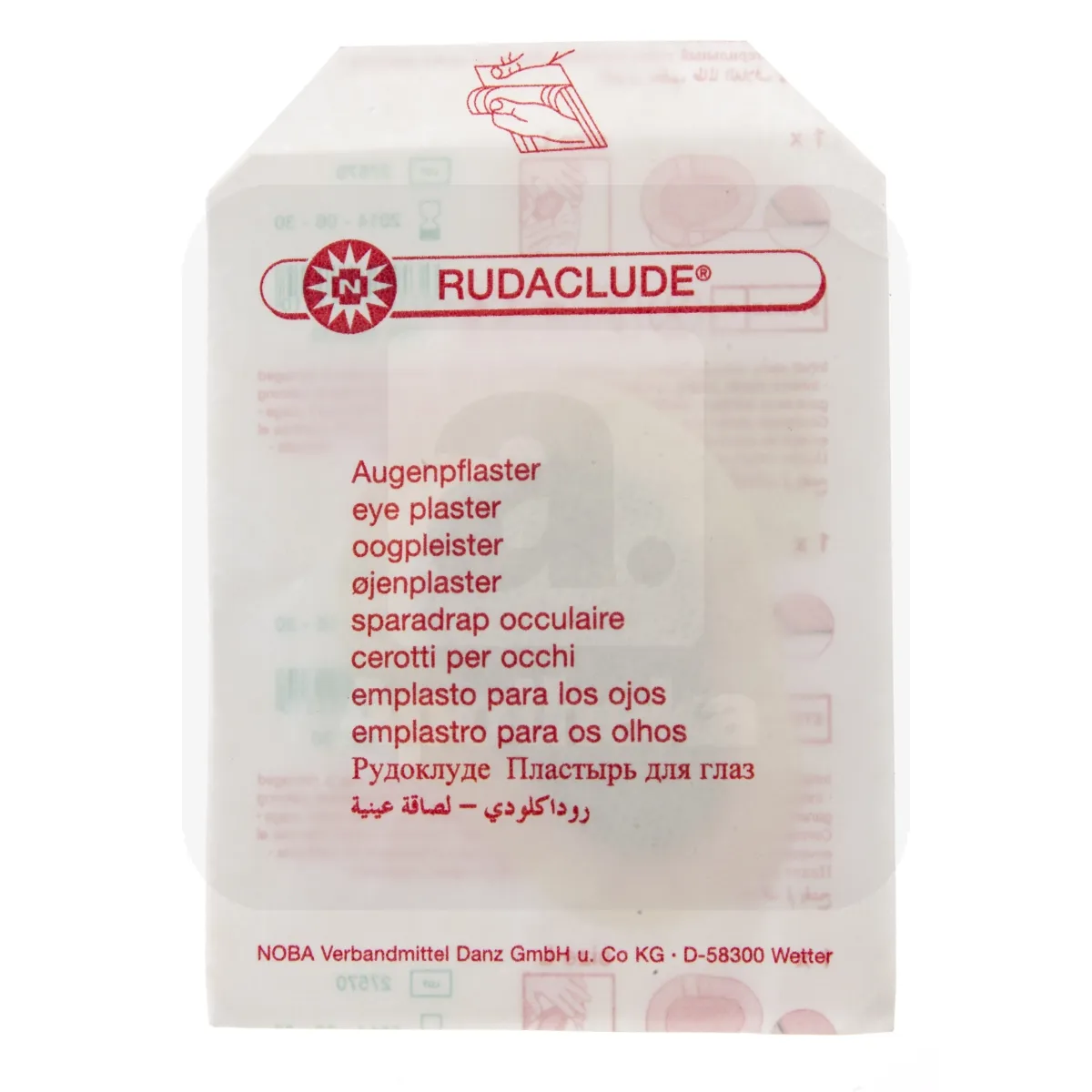 RUDACLUDE SILMAPLAASTER SUUR TÄISKASVANUTELE - Tootepilt