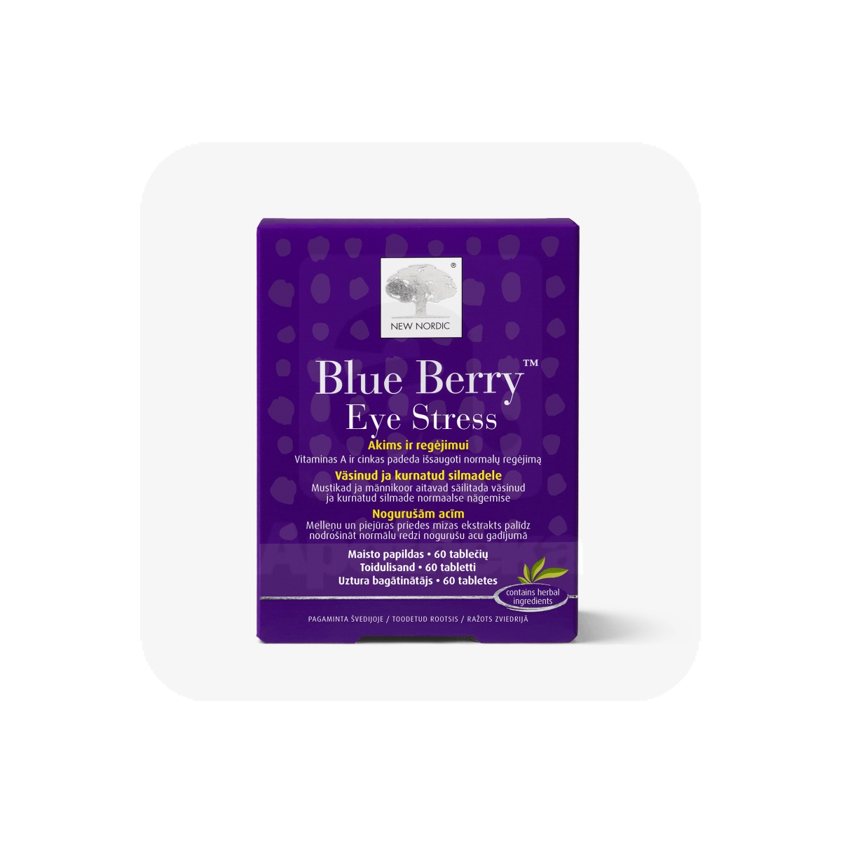 NEW NORDIC BLUE BERRY EYE STRESS TBL N60
