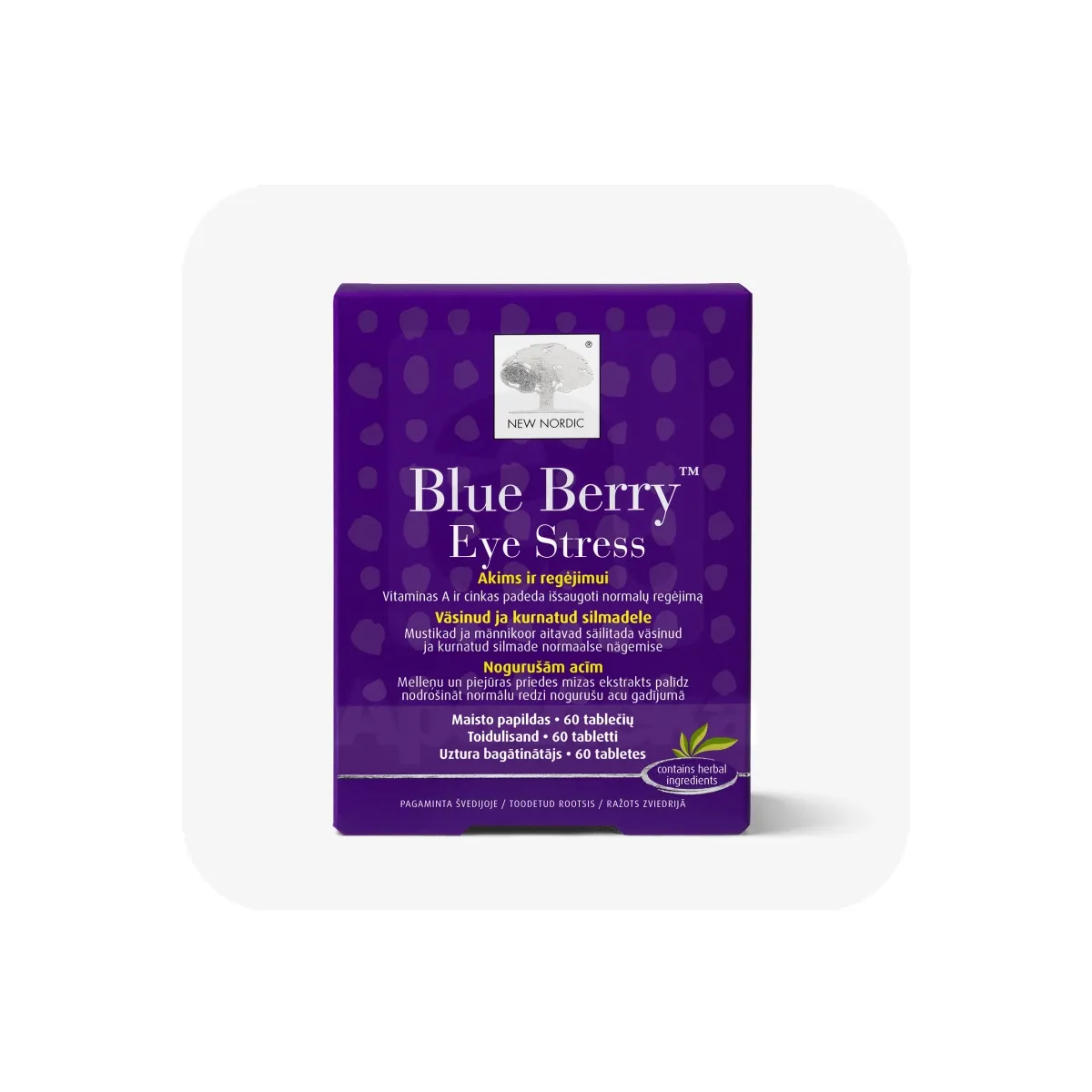 NEW NORDIC BLUE BERRY EYE STRESS TBL N60 - Tootepilt