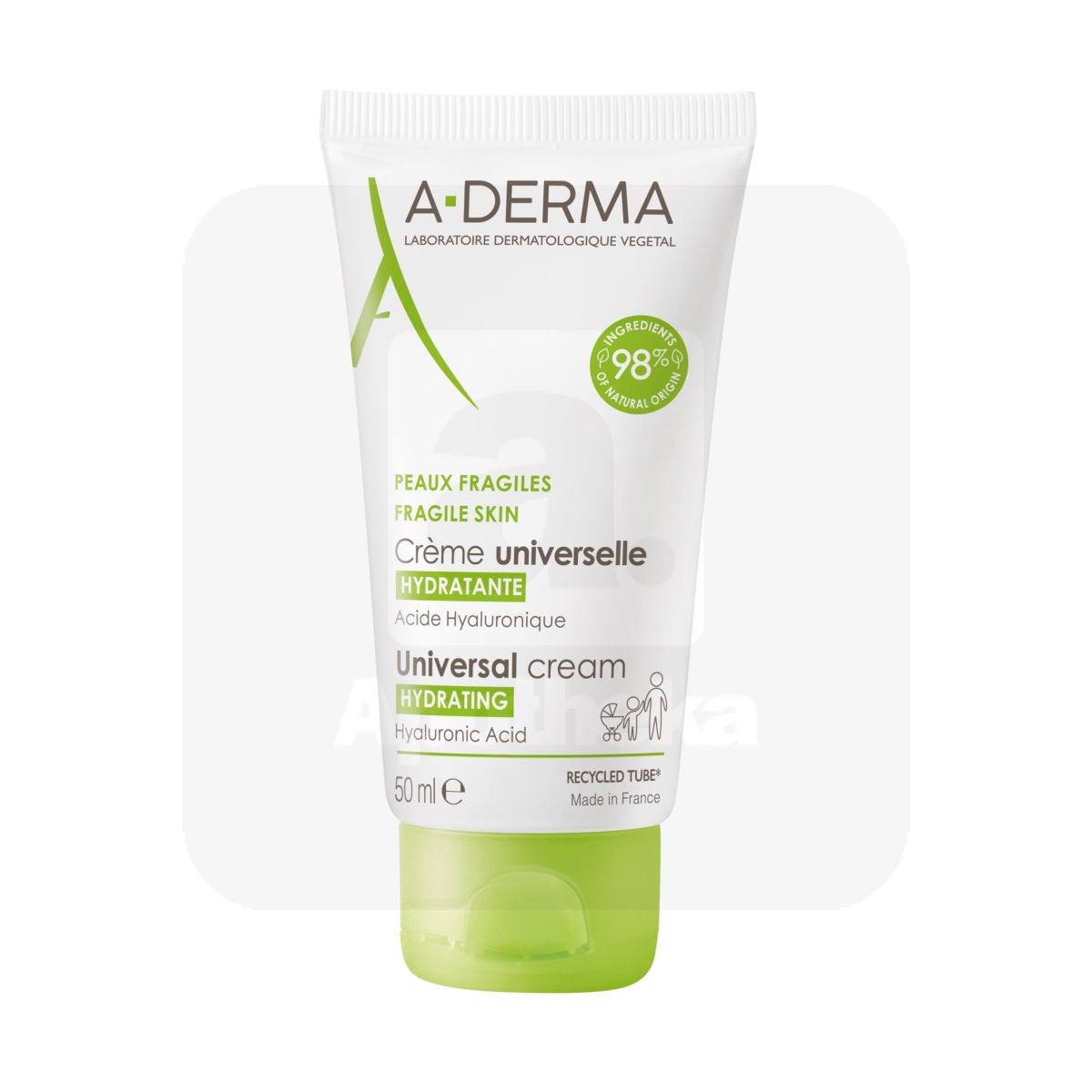 A-DERMA UNIVERSAALNE HOOLDUSKREEM NIISUTAV 50ML - Tootepilt
