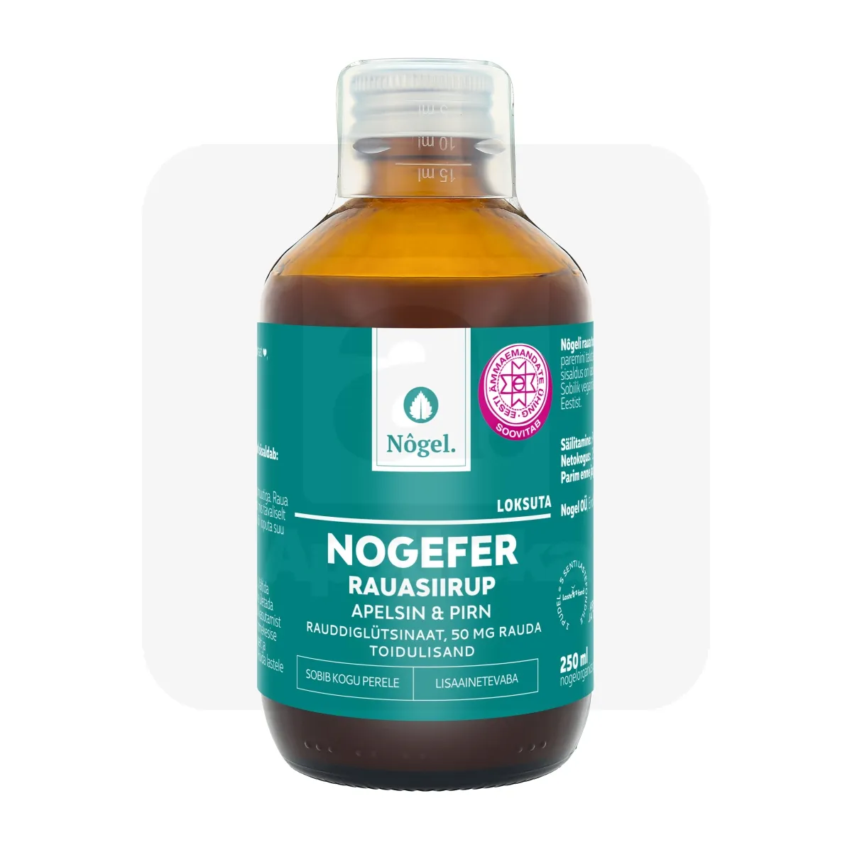 NOGEFER RAUASIIRUP 50MG 250ML - Tootepilt