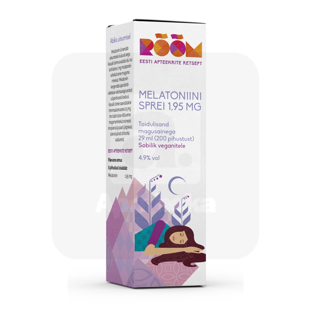 RÕÕM MELATONIINI SPREI 1,95MG 29ML - Tootepilt