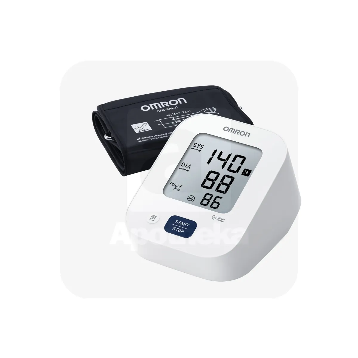 VERERÕHUAPARAAT OMRON M2+ AUTOMAATNE ÕLAVARRELE (22-42CM) - Tootepilt