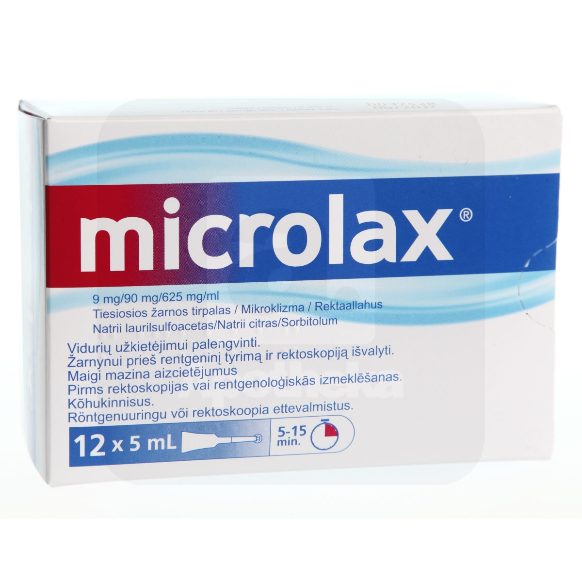 MICROLAX REKTAALLAHUS 9+625+90MG/1ML 5ML N12 - Tootepilt
