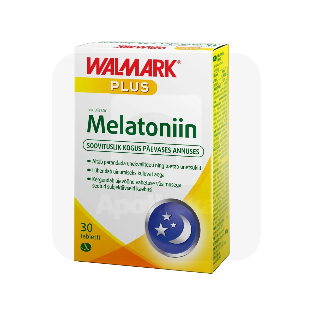 WALMARK MELATONIIN PLUS TBL N30 - Tootepilt