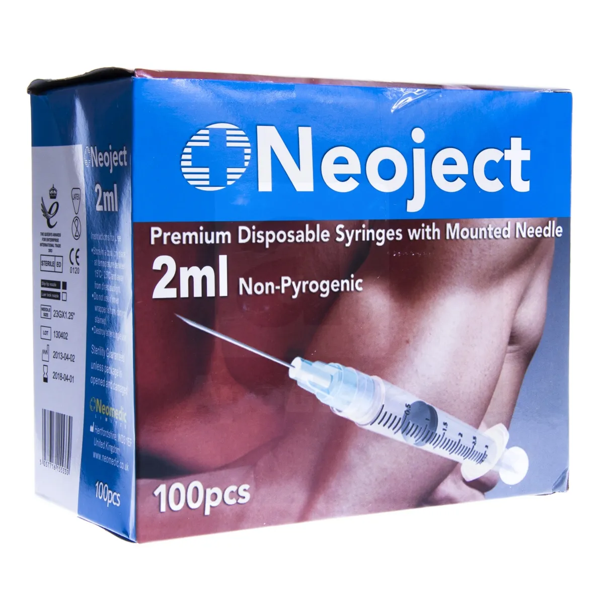 SÜSTAL NÕELAGA NEOJECT 2ML 3 OSALINE (23G) N100 /SLIP TIP/ - Tootepilt