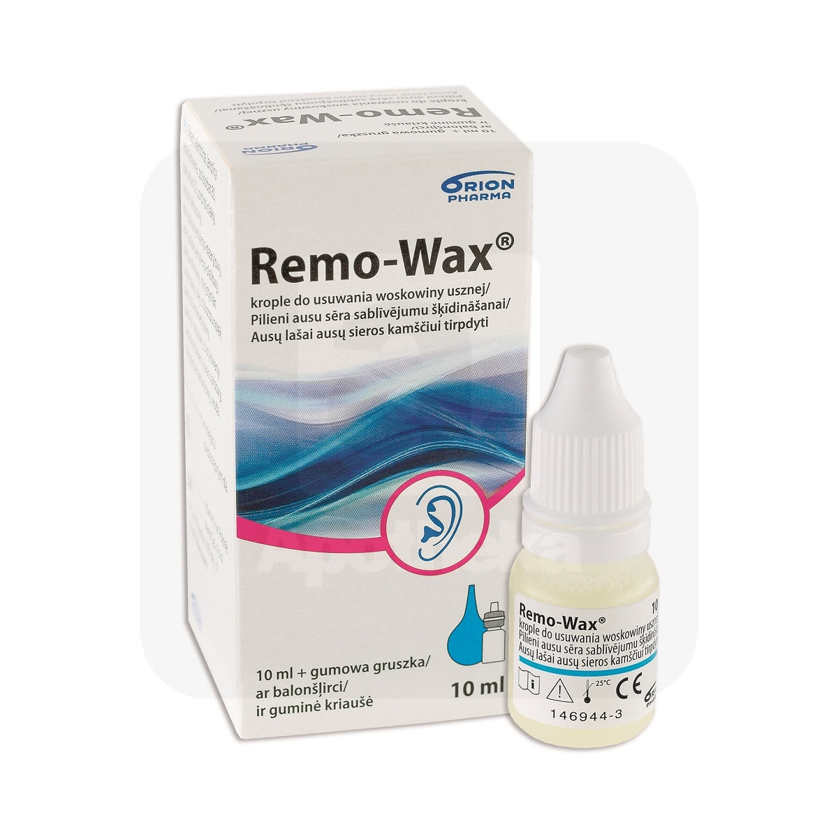 REMO-WAX KÕRVAPUHASTUSTILGAD 10ML + KÕRVAPUMP - Tootepilt