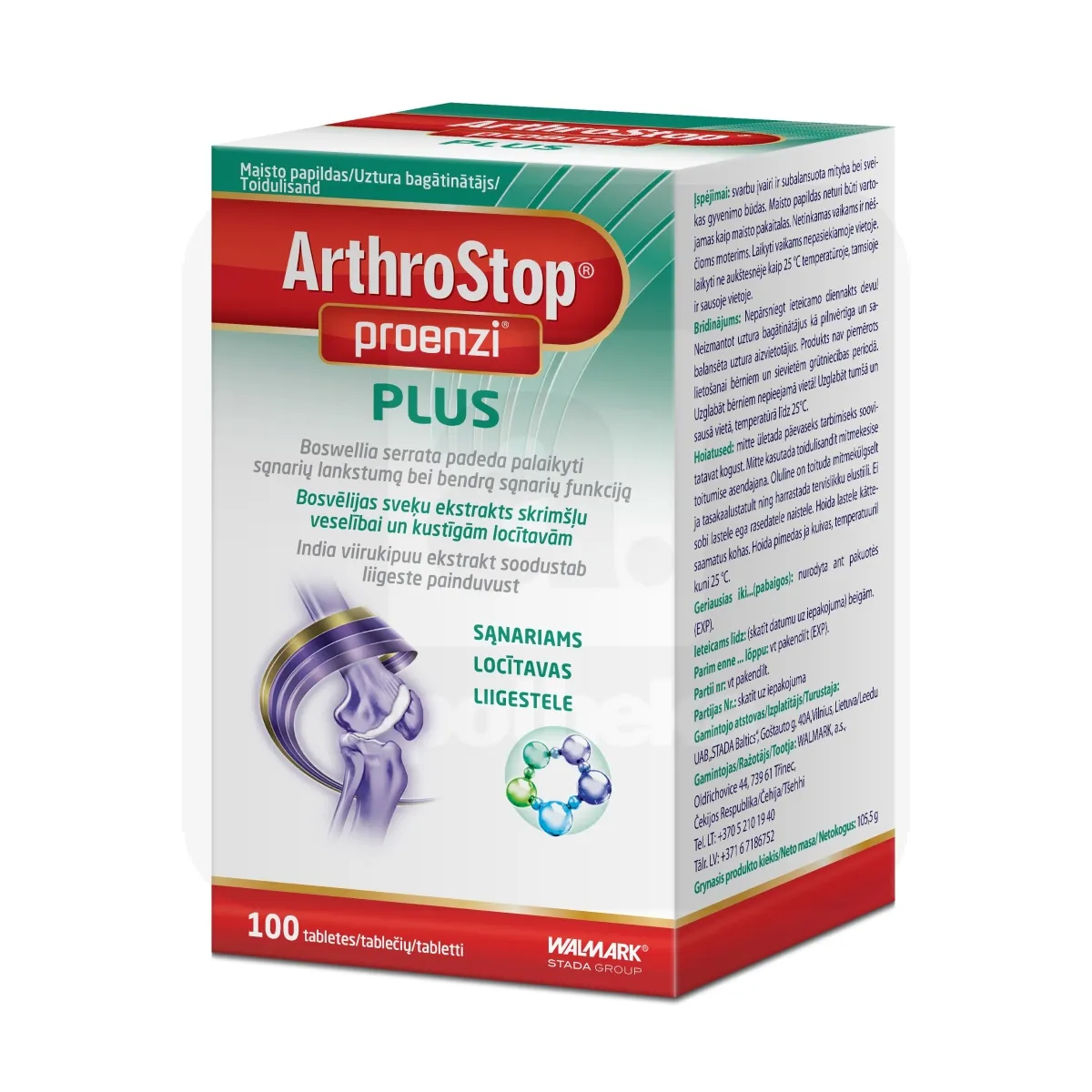 PROENZI ARTHROSTOP PLUS TBL N100 - Tootepilt 1
