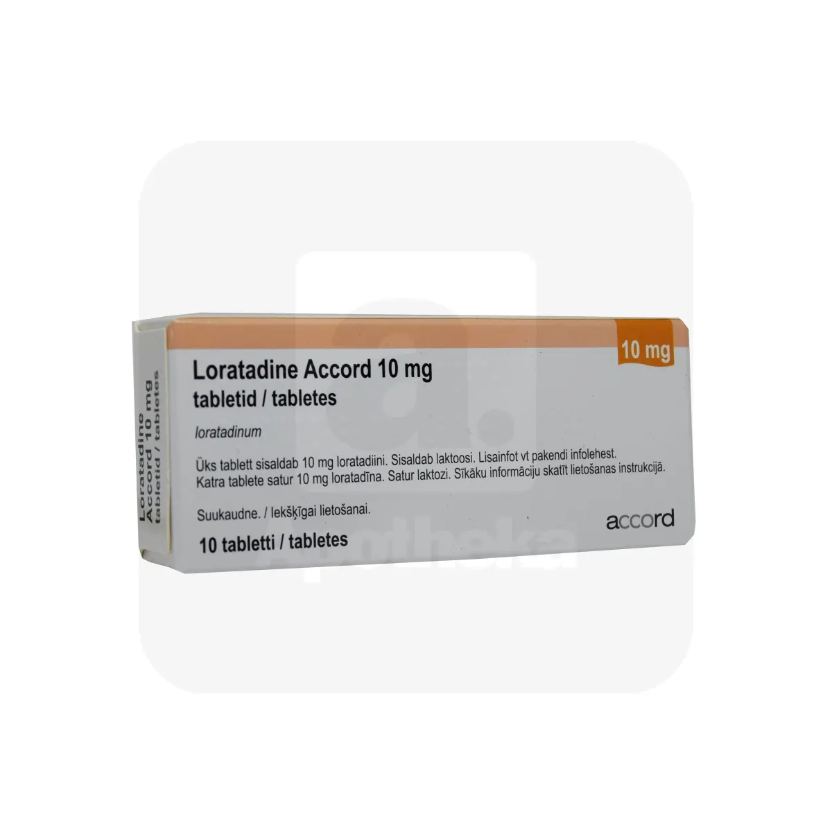 LORATADINE ACCORD TBL 10MG N10 - Tootepilt