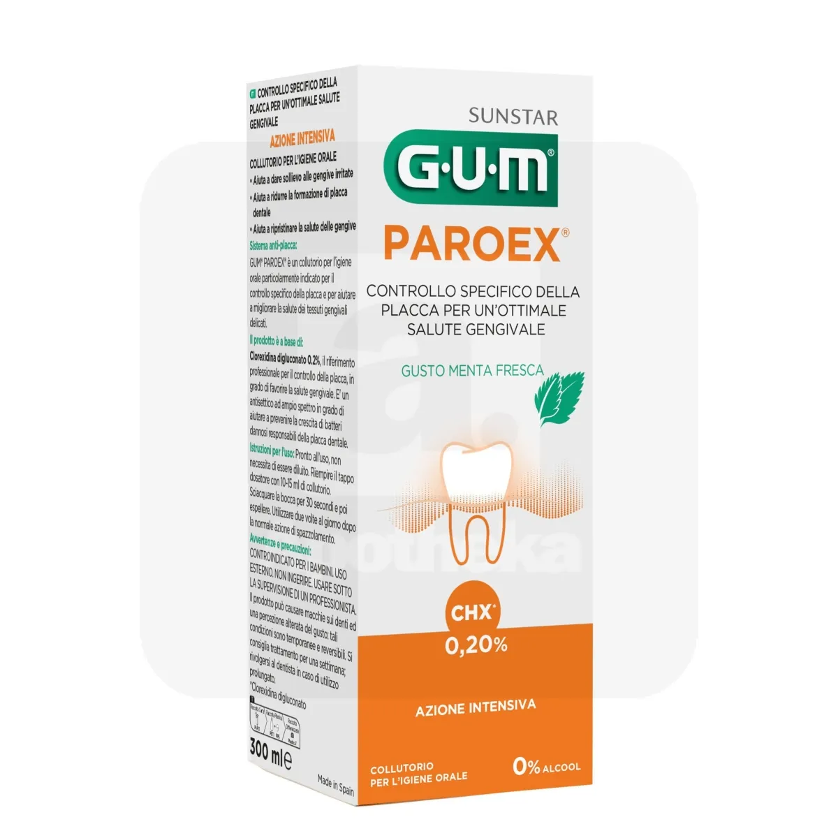 GUM SUUVESI PAROEX 0,2% KLOORHEKSIDIINIGA 300ML - Tootepilt