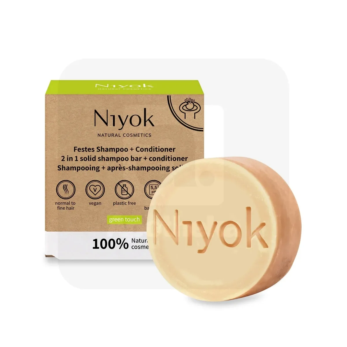 NIYOK TAHKE SHAMPOON+PALSAM GREEN TOUCH 80G - Tootepilt