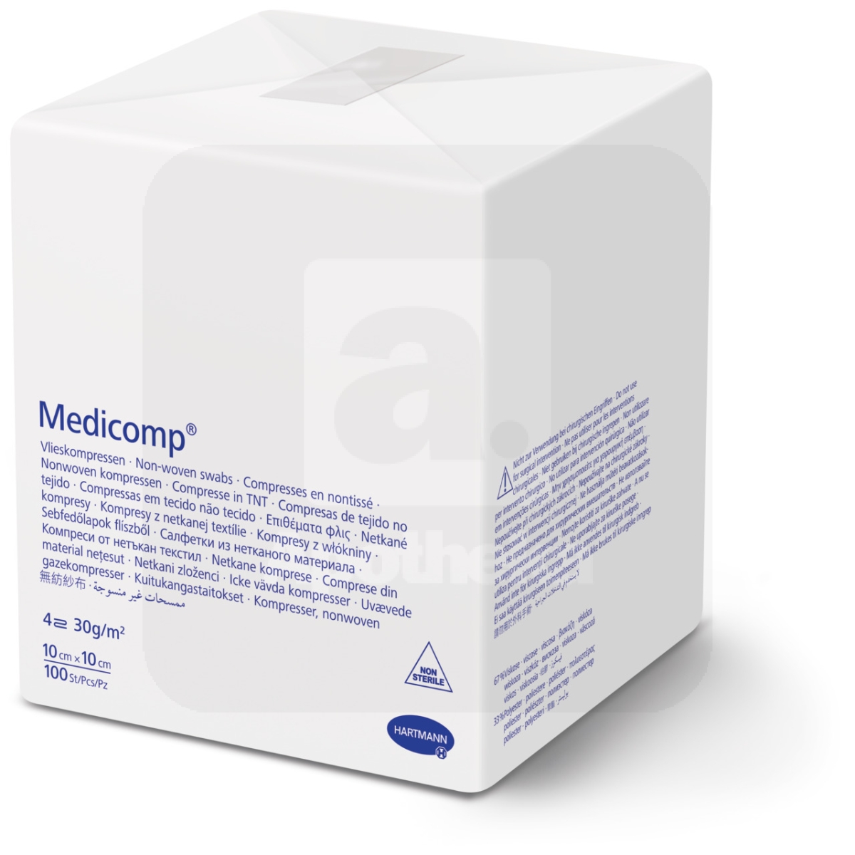 MEDICOMP TAMPOONID MITTESTER 10X10CM N100 - Tootepilt
