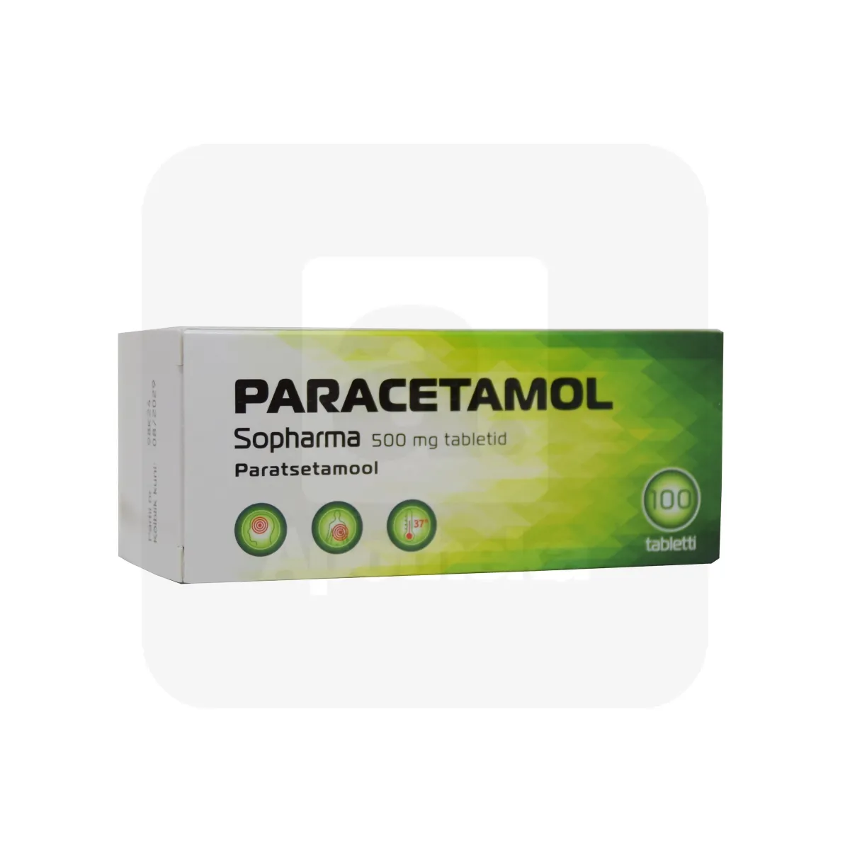 PARACETAMOL SOPHARMA TBL 500MG N100 - Tootepilt