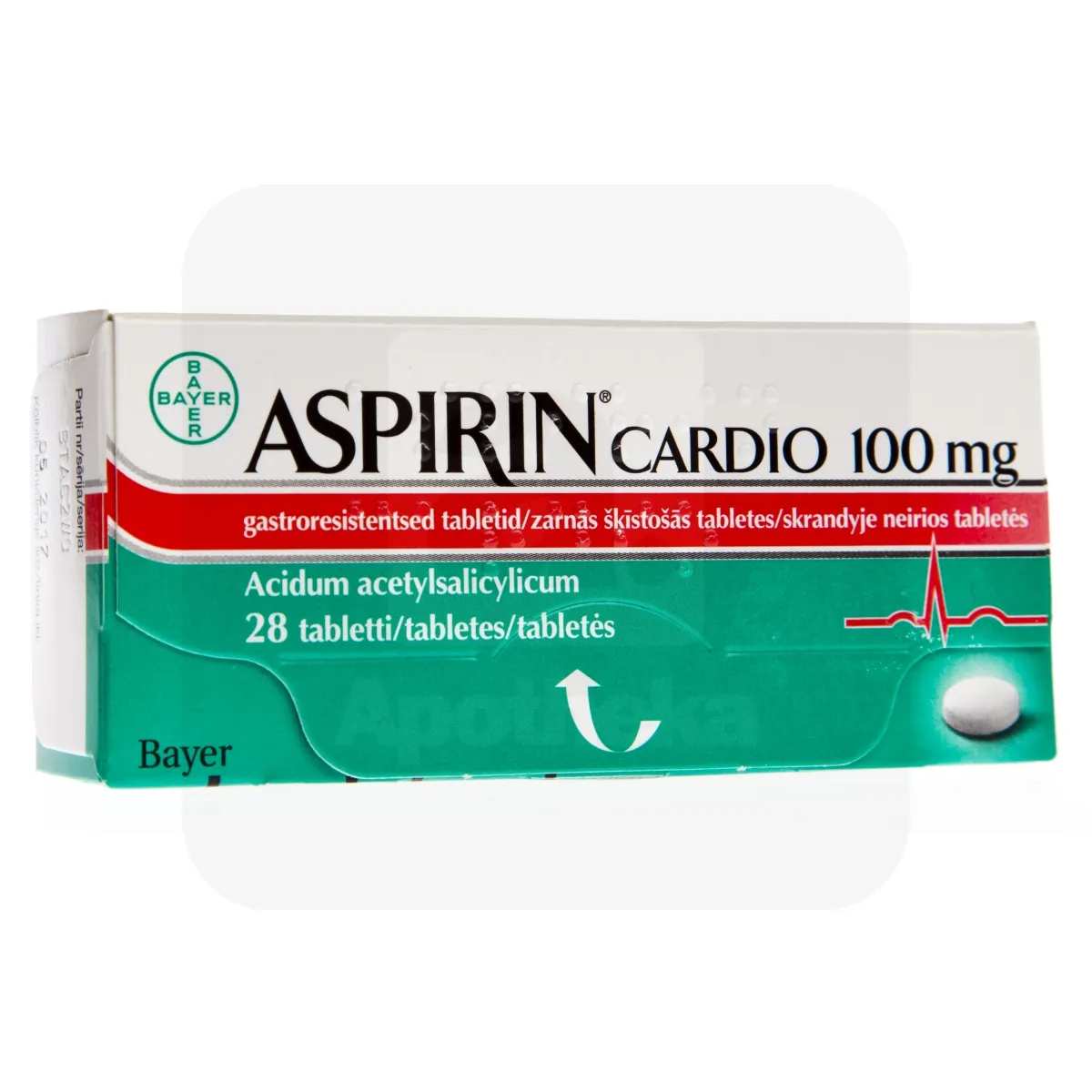 ASPIRIN CARDIO GASTRORESIST TBL 100MG N28 - Tootepilt