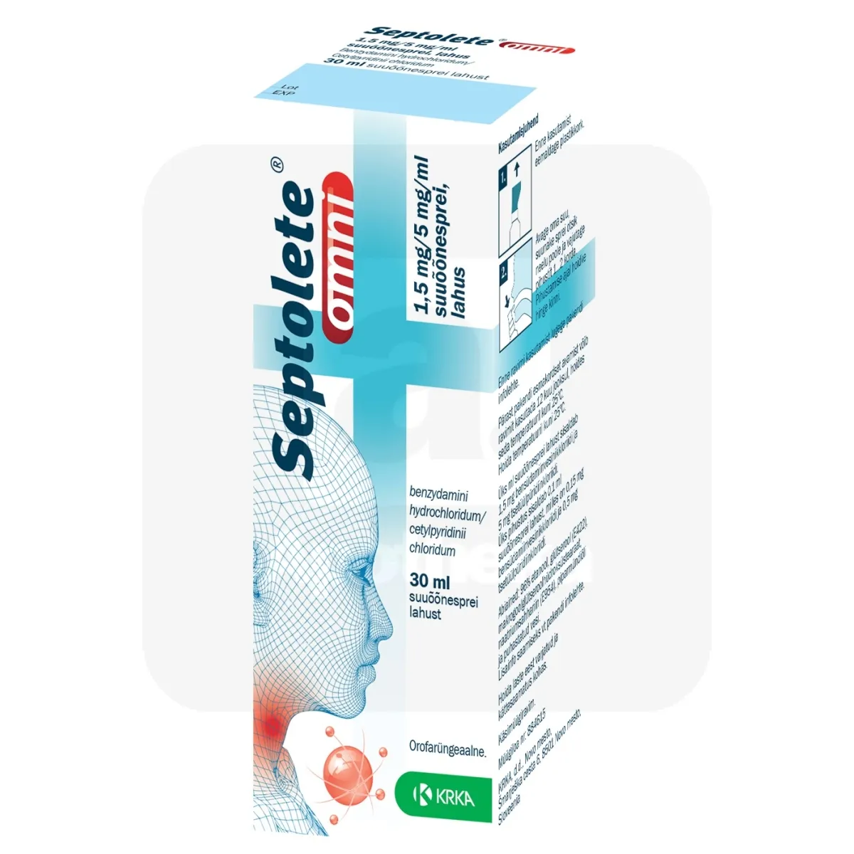 SEPTOLETE OMNI SUUÕÕNESPREI 1,5MG+5MG/ML 30ML - Tootepilt