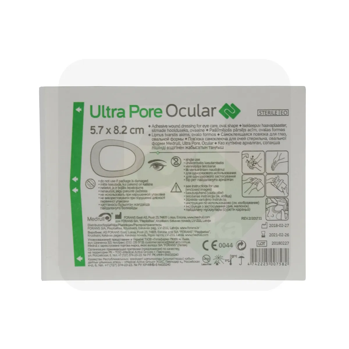 ISEKLEEPUV HAAVAPLAASTER SILMADE HOOLDUSEKS 5,7X8,2cm - Tootepilt