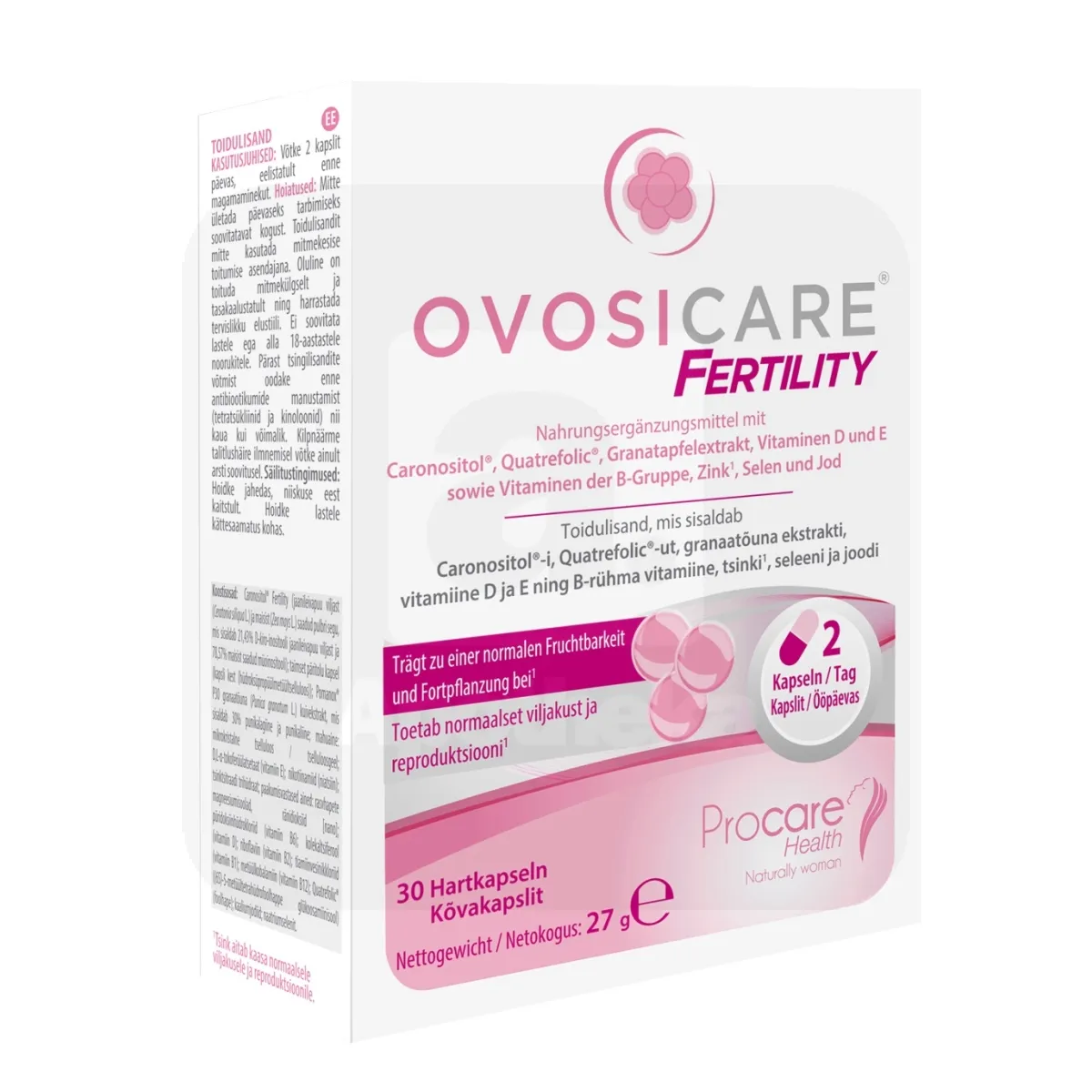 OVOSICARE FERTILITY KAPSLID N30 - Tootepilt