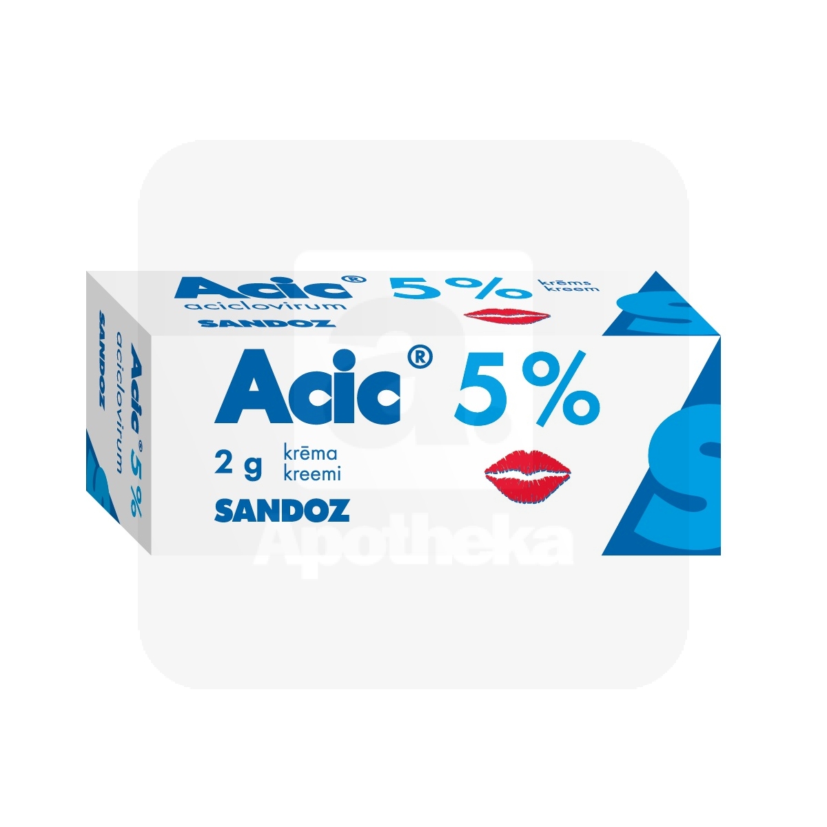 ACIC 5% KREEM 50MG/G 2G - Tootepilt