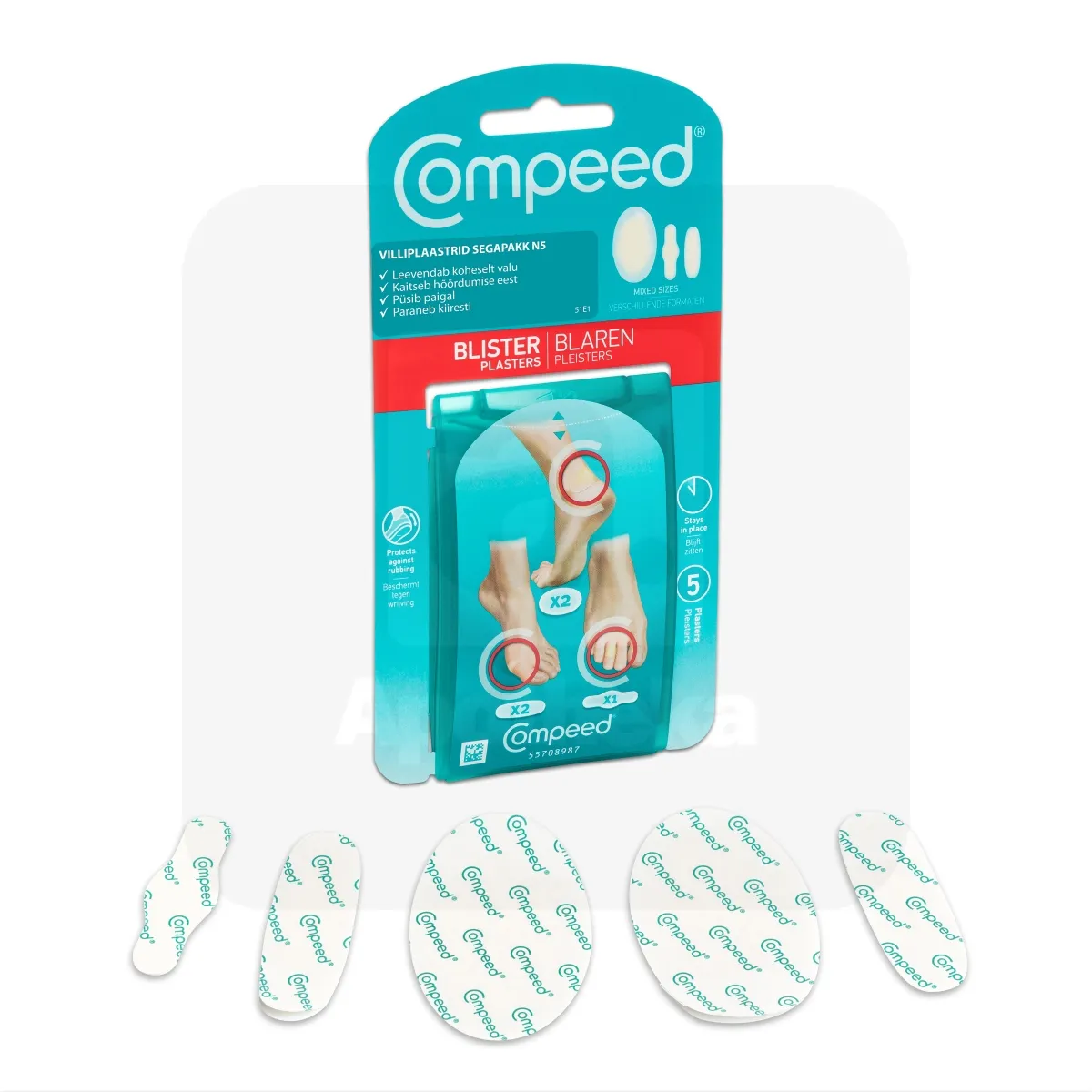 COMPEED VILLIPLAASTER SEGAPAKK N5 - Tootepilt