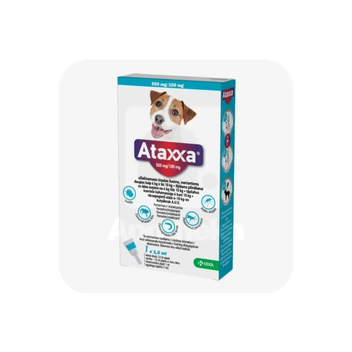 ATAXXA TÄPILAHUS 500MG+100MG/1,0ML N1 (4-10KG) - Tootepilt