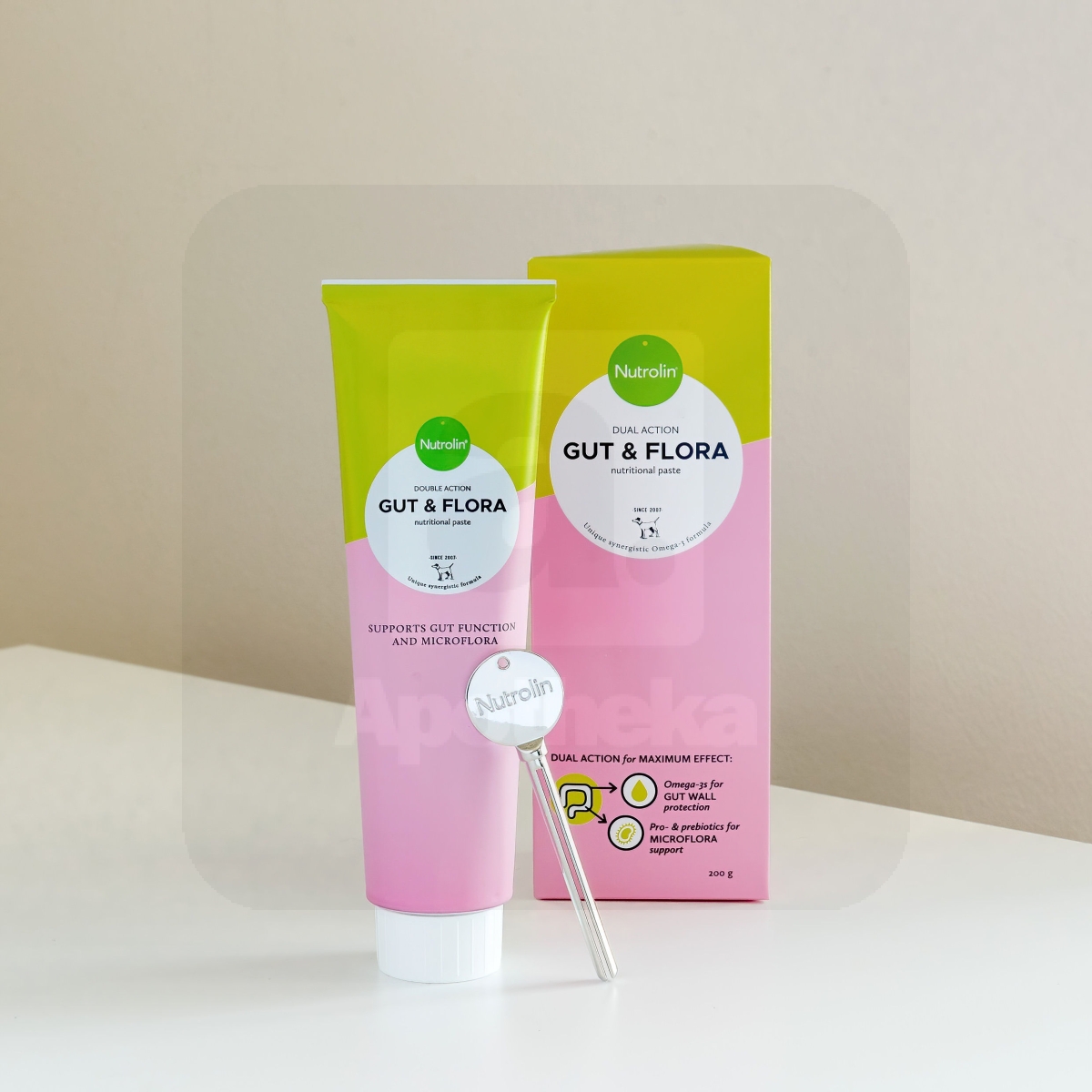 Nutrolin Gut & Flora toiteainetepasta kassile ja koerale 200 g - Tootepilt