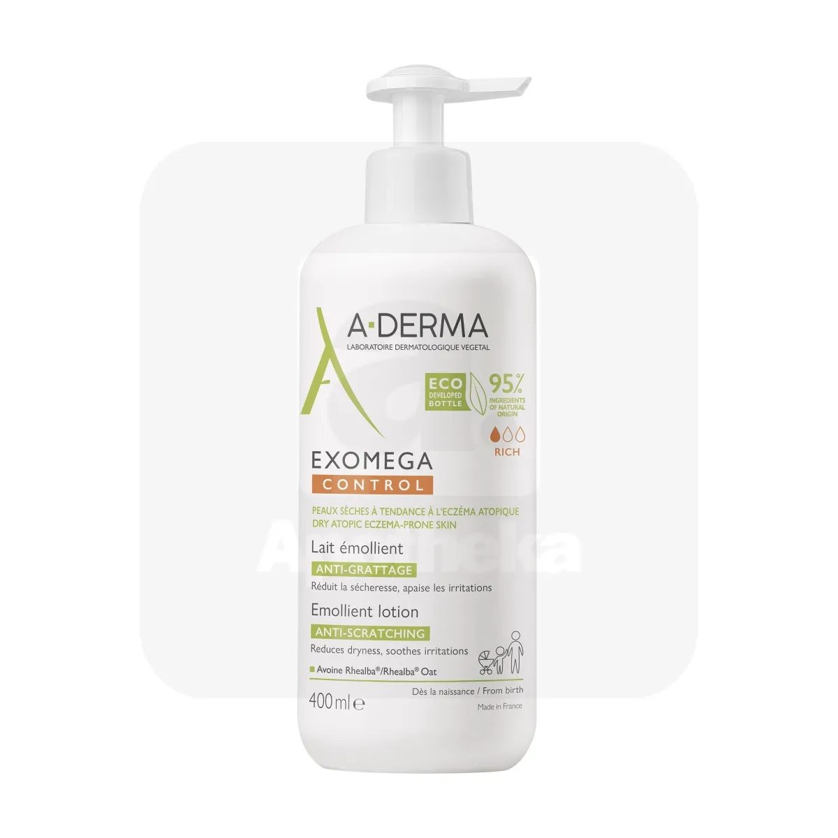 A-DERMA EXOMEGA CONTROL IHUPIIM ATOOPILISELE NAHALE 400ML - Tootepilt 1