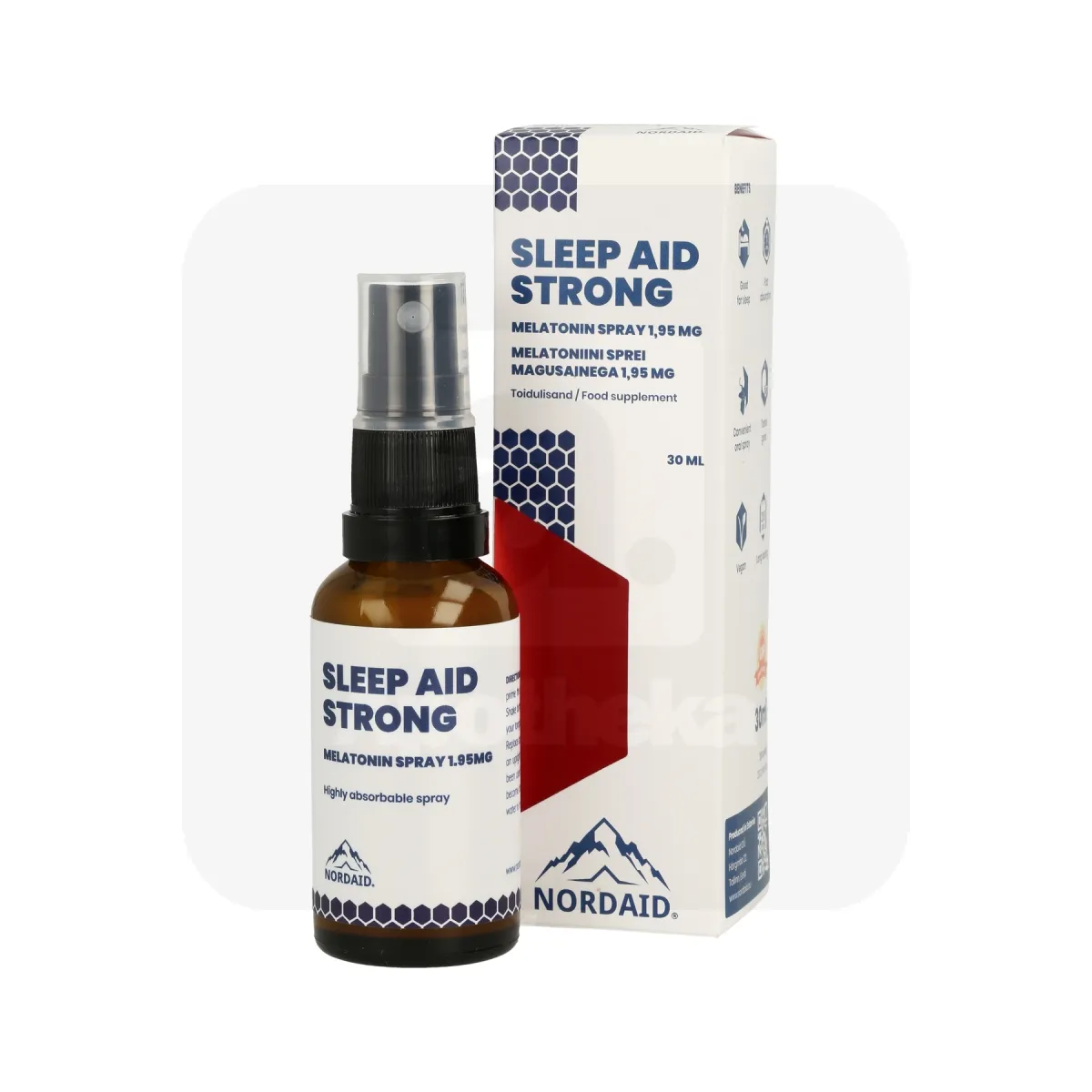 NORDAID SLEEP AID STRONG MELATONIIN 1,95MG 30ML - Tootepilt