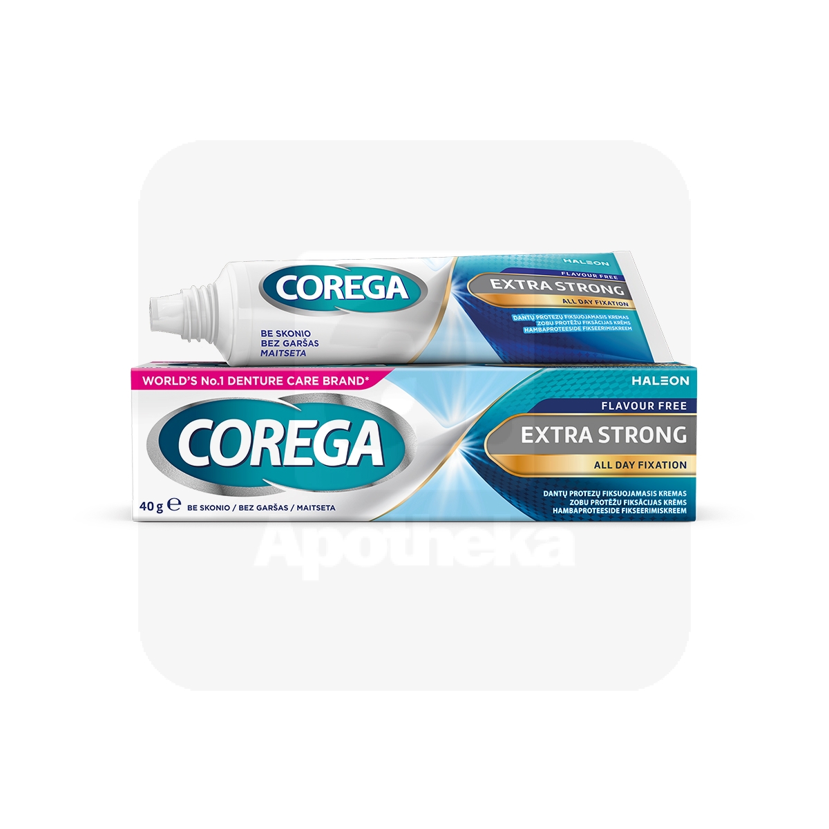 COREGA PROTEESIDE KINNITUSLIIM ERITI TUGEV MAITSETA 40G - Tootepilt
