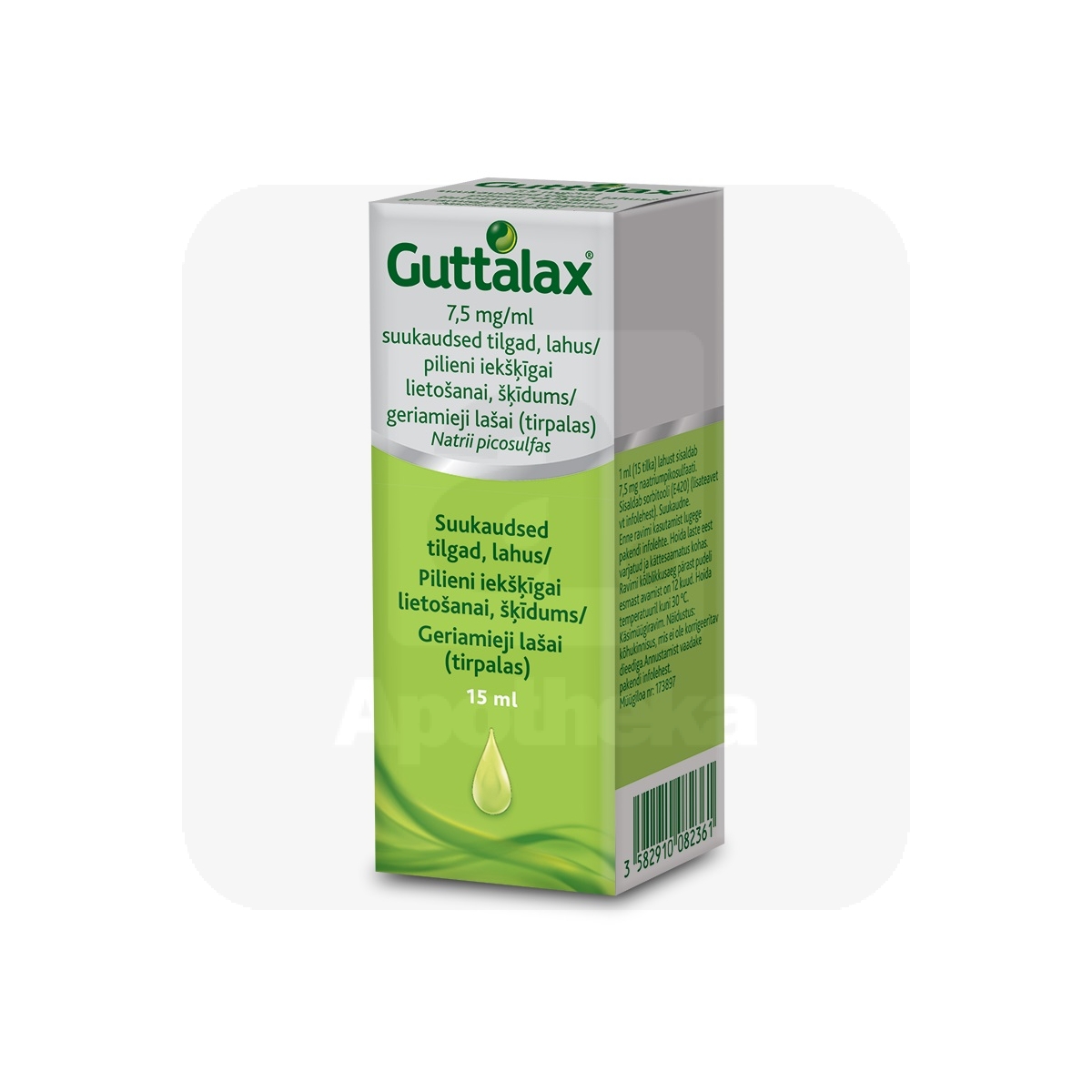 GUTTALAX SUUKAUDSED TILGAD 7,5MG/ML 15ML - Tootepilt