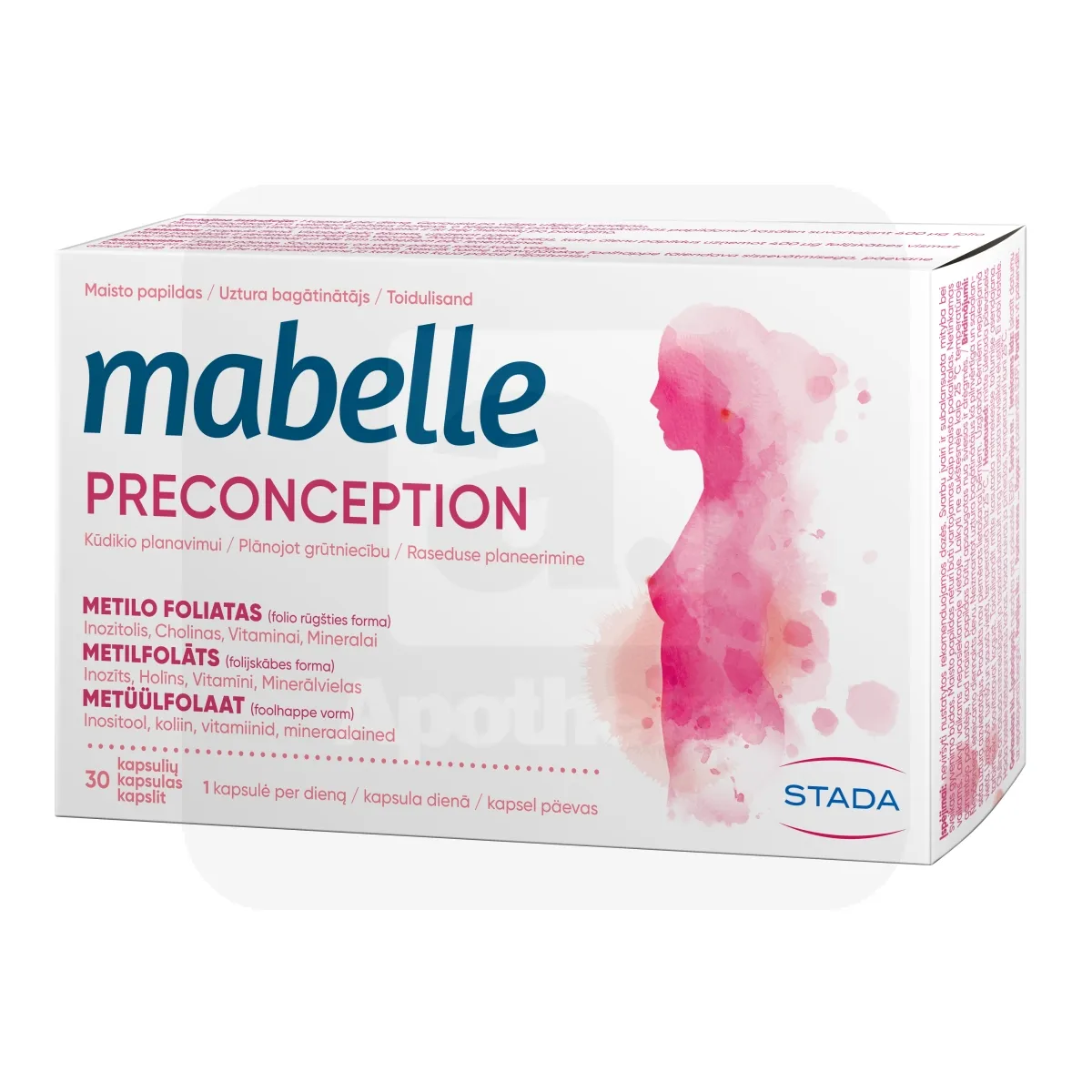 MABELLE PRECONCEPTION KAPSLID  N30 - Tootepilt