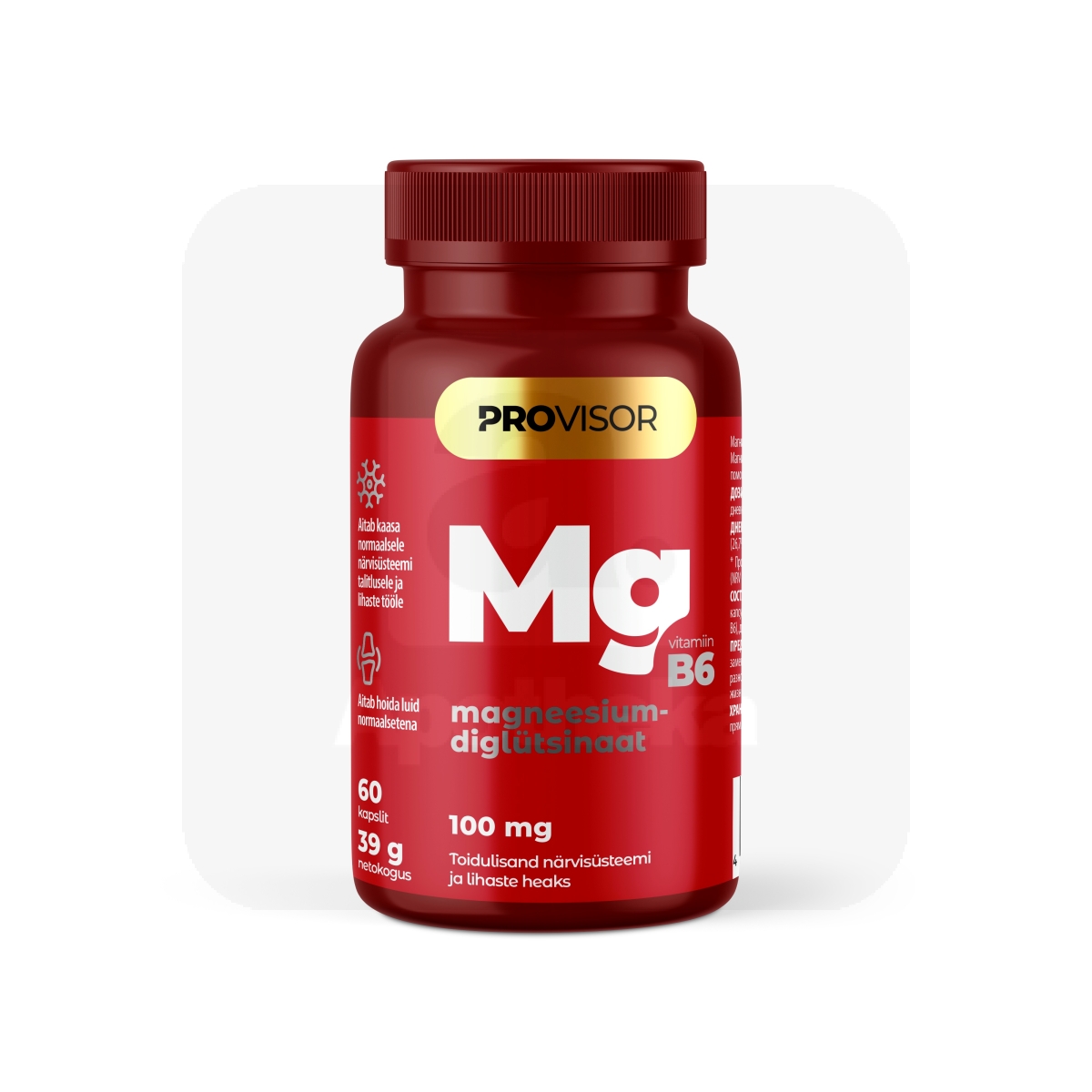 PROVISOR MAGNEESIUMDIGLÜTSINAAT 100MG N60