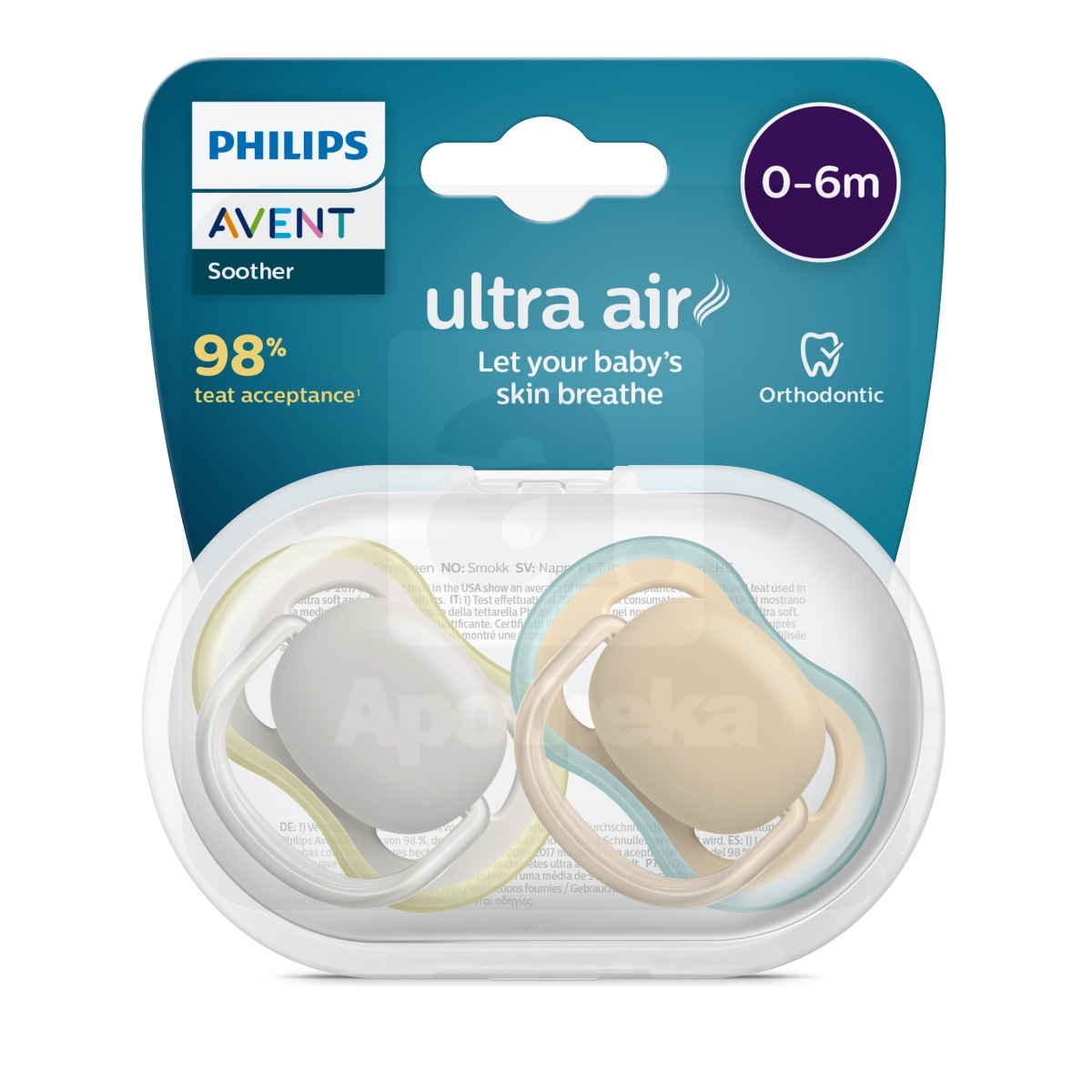 AVENT RÕNGASLUTT ULTRA AIR PASTELL 0-6K N2 - Tootepilt