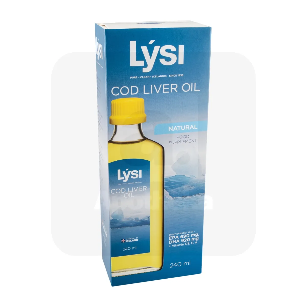 LYSI OMEGA-3 KALAMAKSAÕLI 240ML - Tootepilt