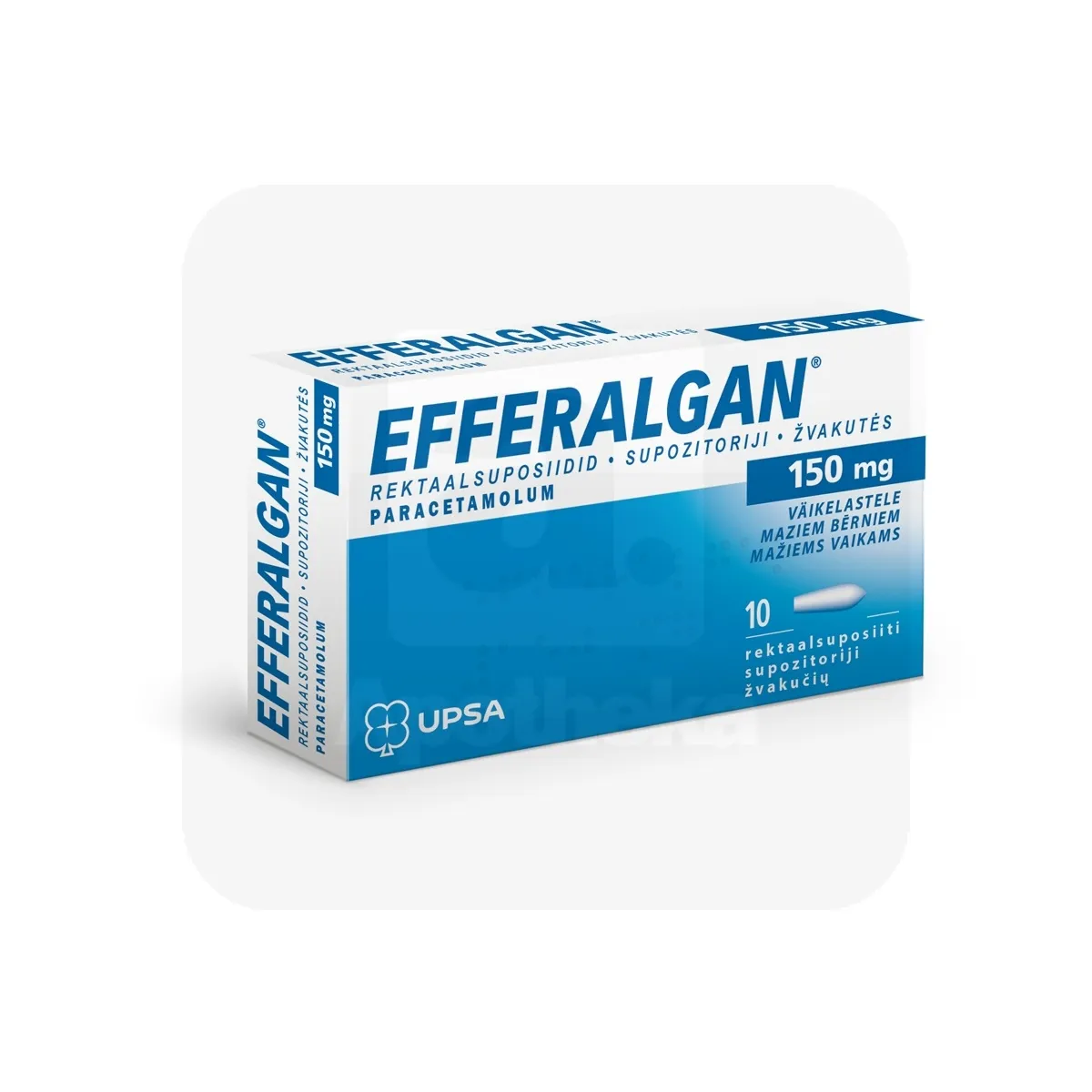 EFFERALGAN REKTAALSUPOSIIT 150MG N10 - Tootepilt