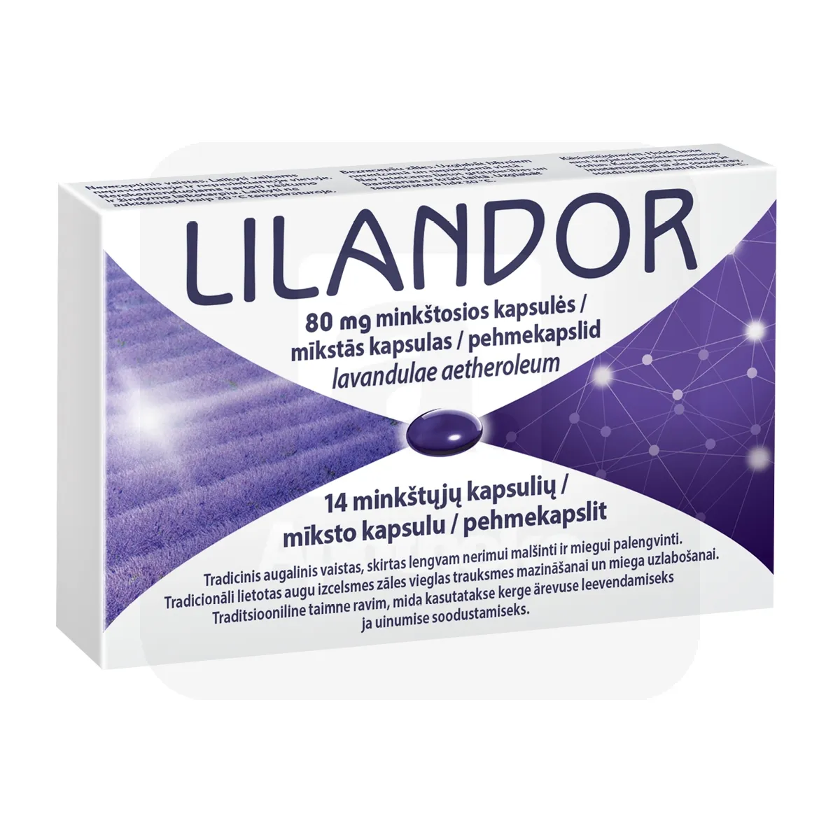 LILANDOR PEHMEKAPSEL 80MG N14 - Tootepilt 1