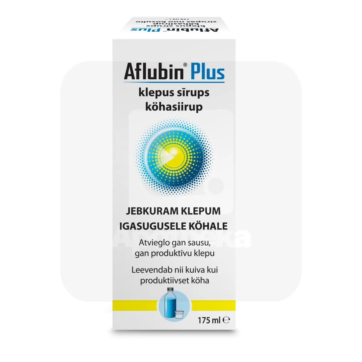 AFLUBIN PLUS® KÖHASIIRUP 175ML - Tootepilt