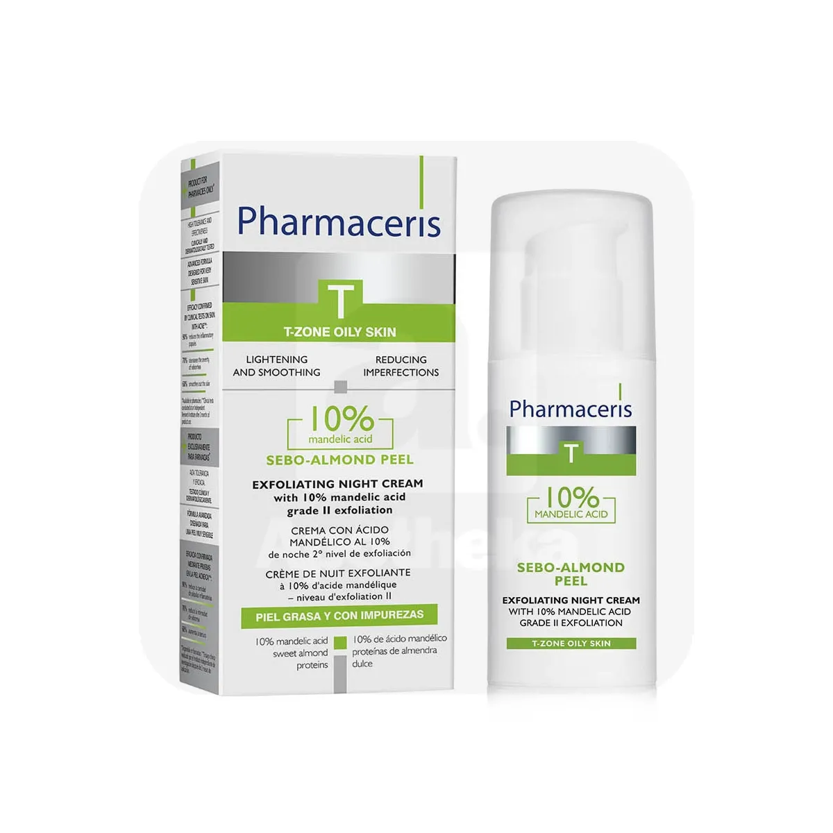 PHARMACERIS T SEBO-ALMOND PEEL ÖÖKREEM KOORIV 50ML - Tootepilt 1